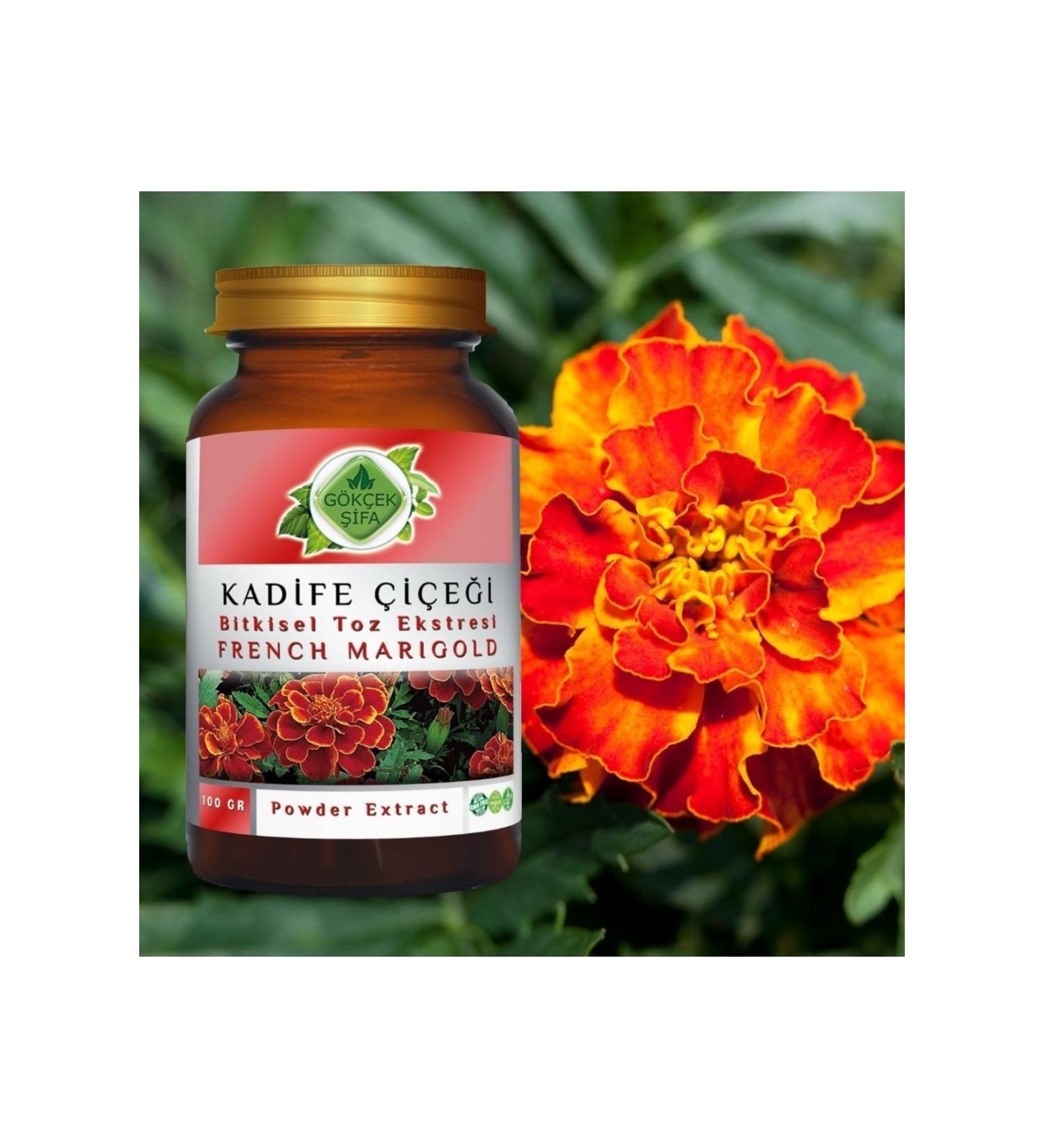 Gokcek Healing Marigold Powder Extract 100 Gr. Glass Jar - Buy Online on GoSupps.com