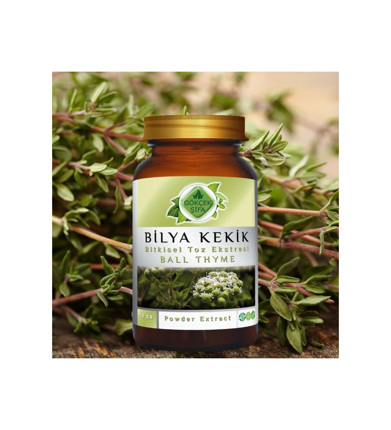 Gokcek Healing Ball Thyme Powder Extract 70 gr. Glass Jar