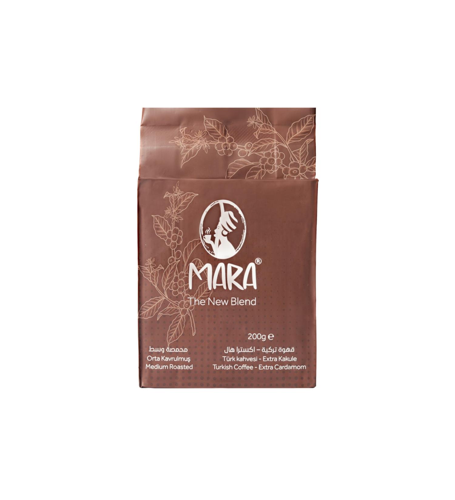 Mara Cardamom Flavored Turkish Coffee 400gr (2 BAGS*200GR)