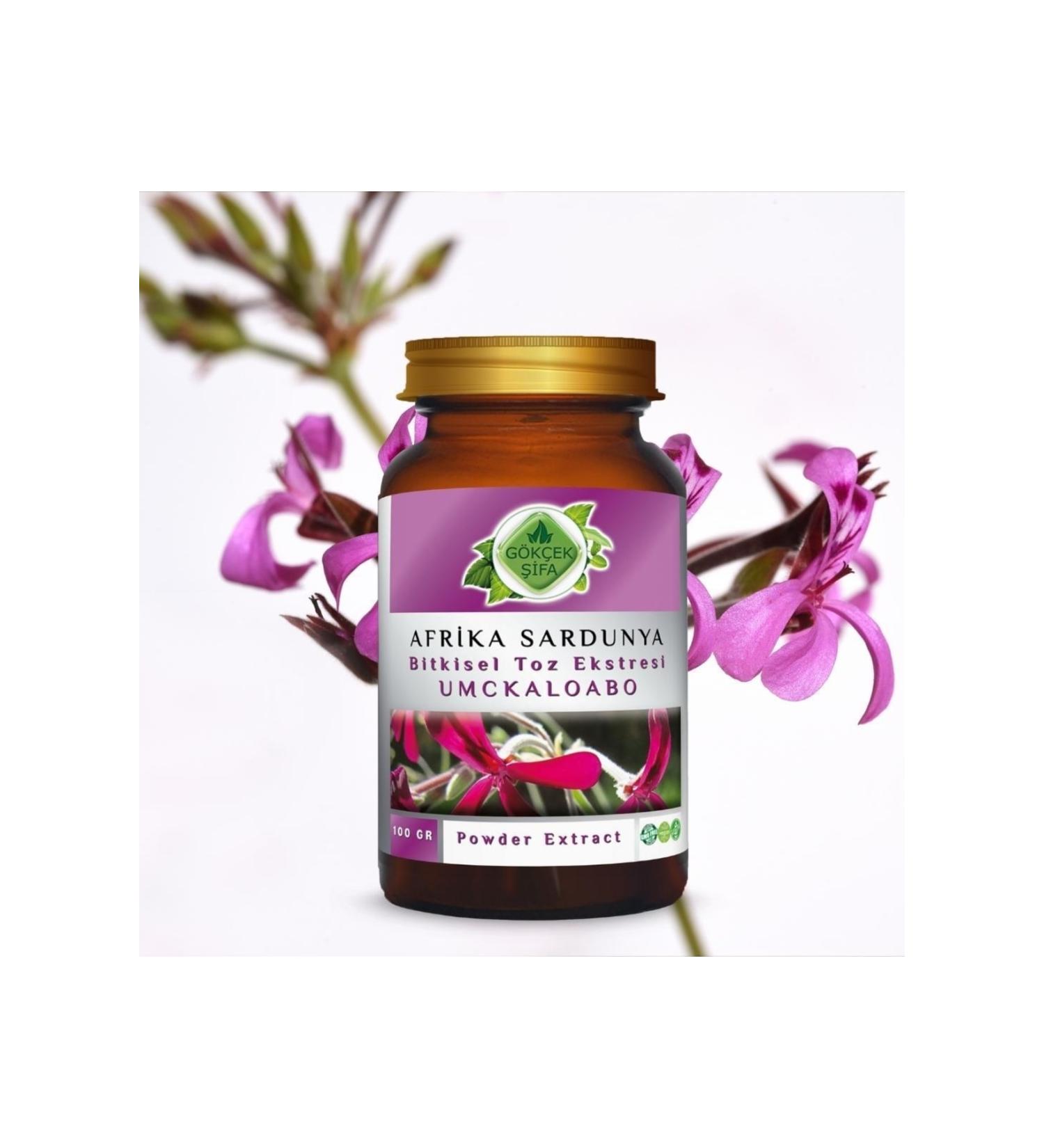 Gokcek Healing African Geranium Powder Extract Glass 100 Gr