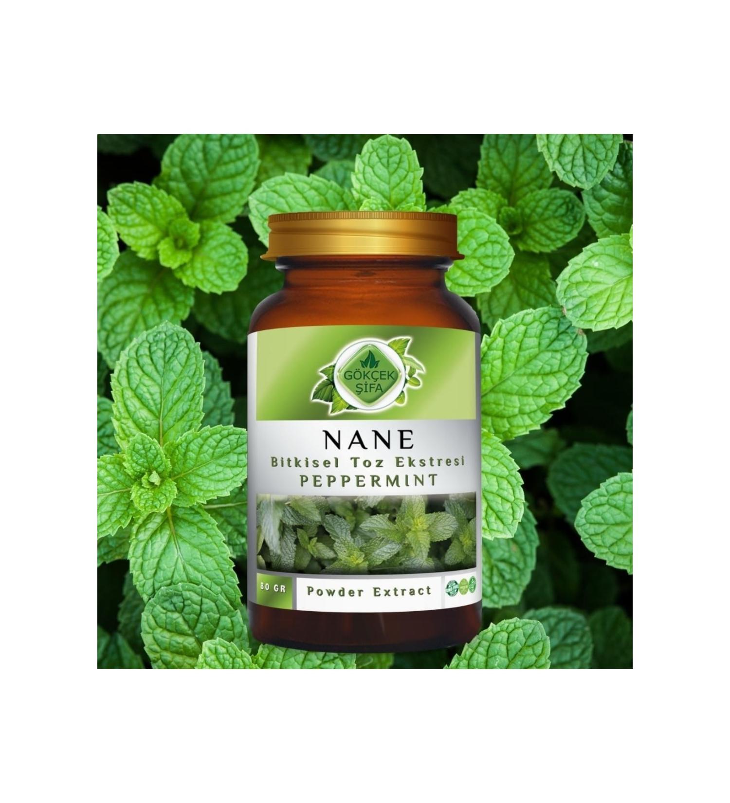 Gokcek Healing Mint Powder Extract 80 Gr Glass Jar