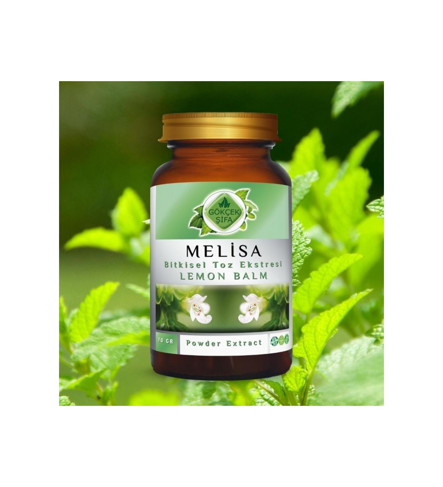 Gokcek Healing Melissa Powder Extract 70 Gr Glass Jar