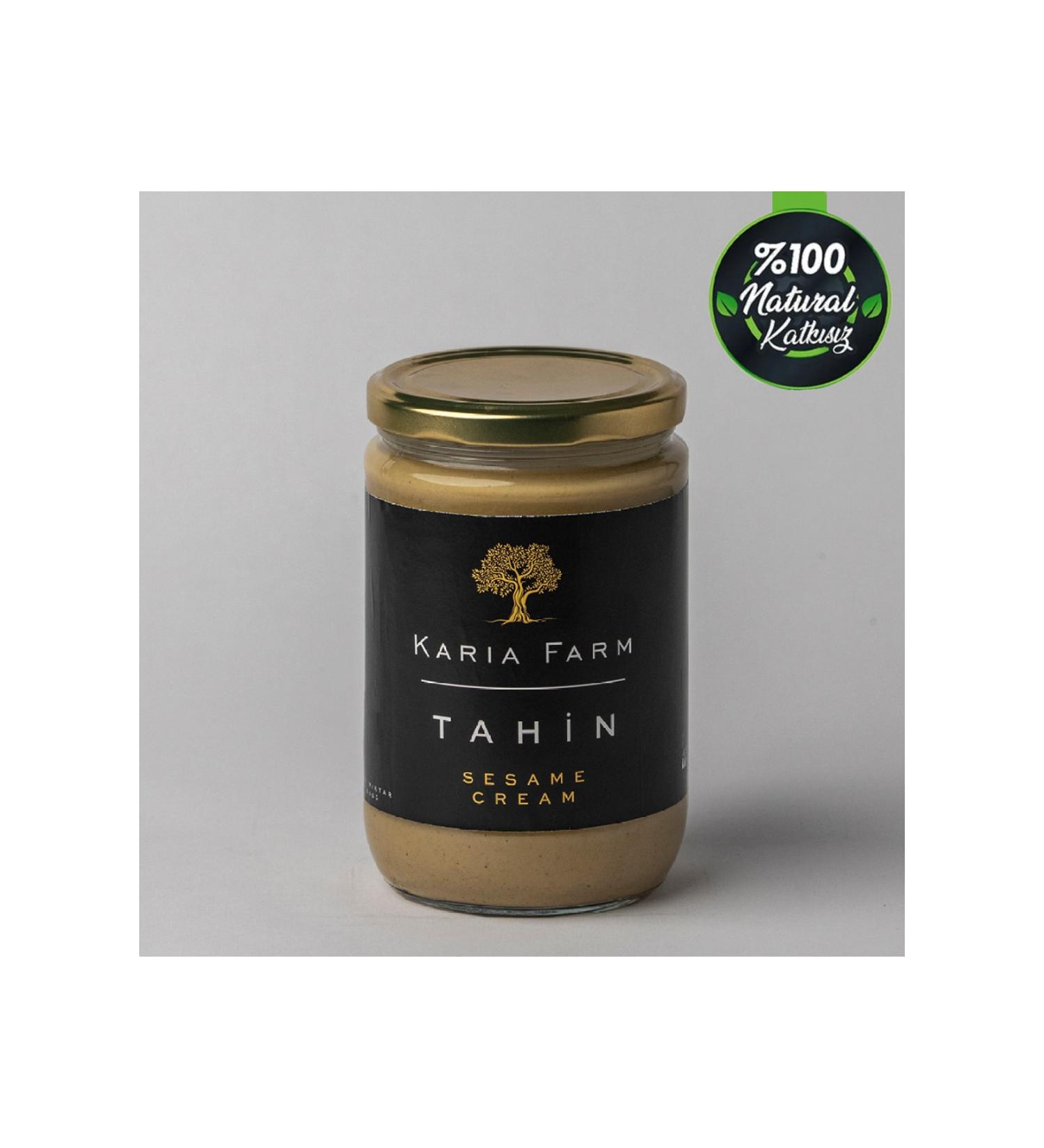 Kariafarm Tahini 600gr Single Roasted G kova Sesame No Additives