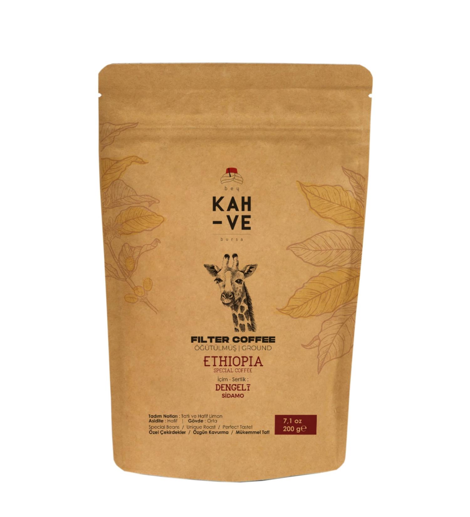 Bey Coffee Ethiopia Sidamo Filter Coffee 200 Gr