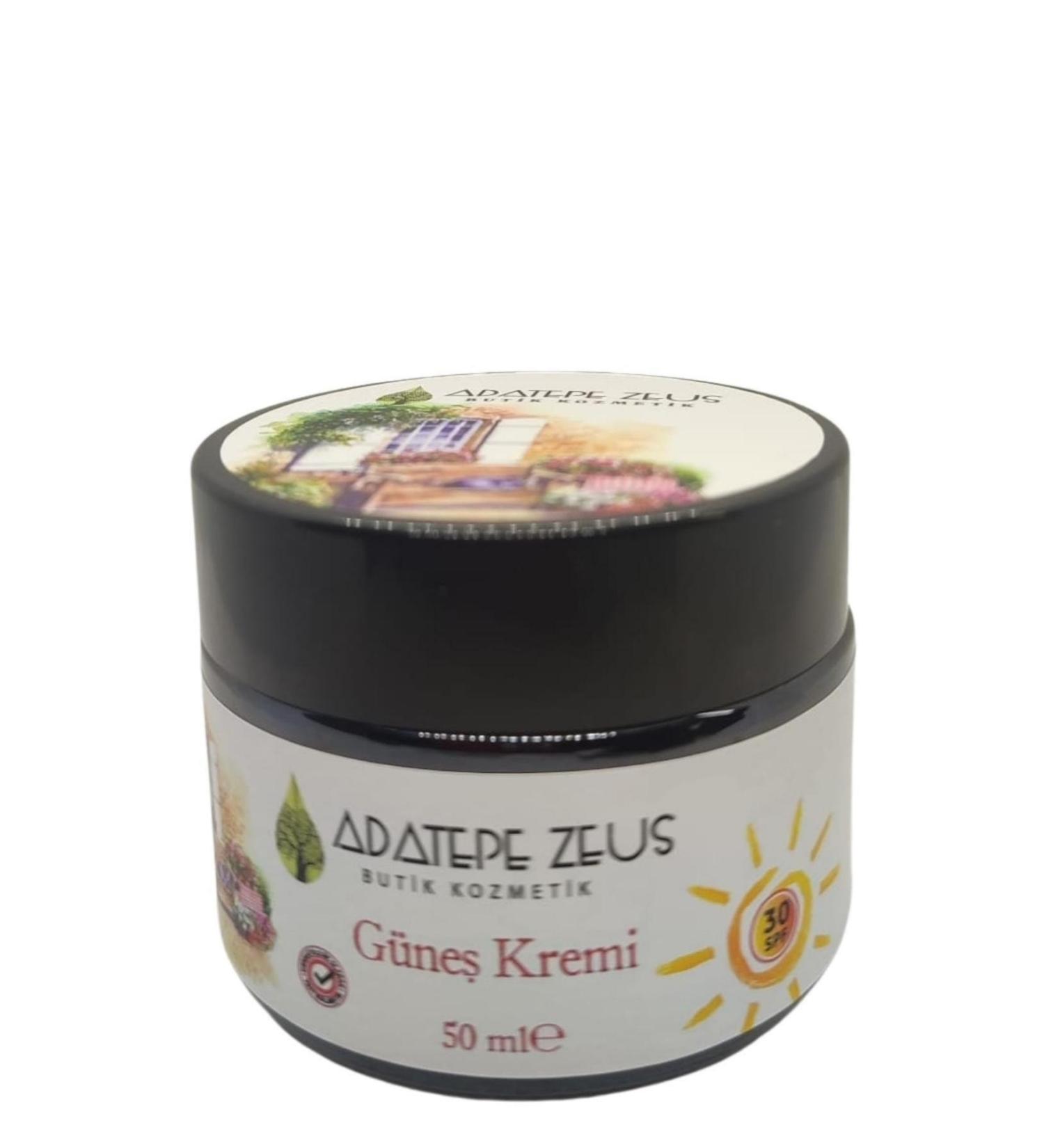 ADATEPE ZEUS BOUTIQUE OLIVE OIL Natural Sunscreen Cream (30 Spf) 50 ml