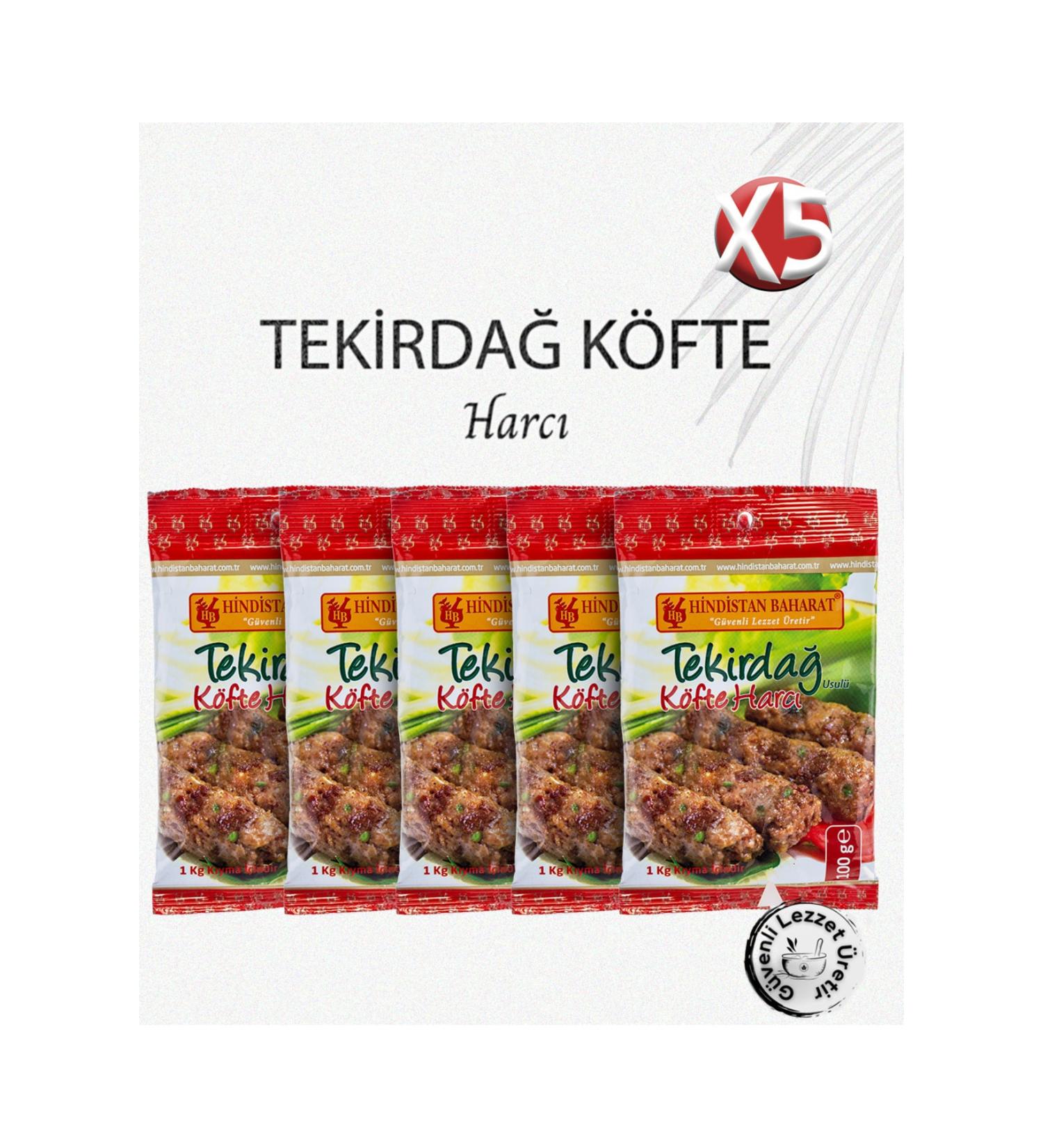 India Spice Tekirda Meatball Mixture 100gr. 5 Pieces Package