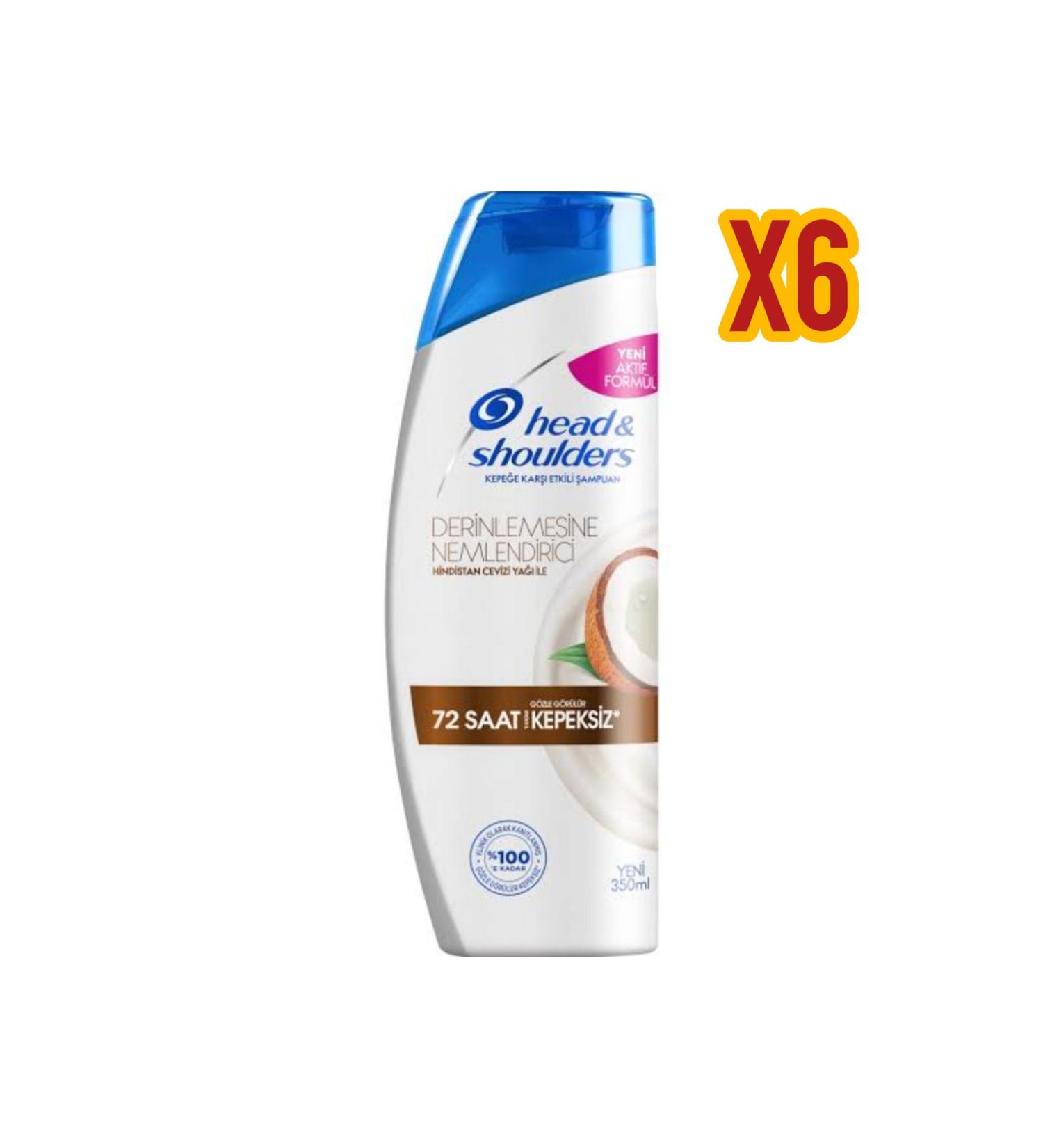 head and shoulders Head&shoulders Shampoo Coconut 350ml 6 Pieces