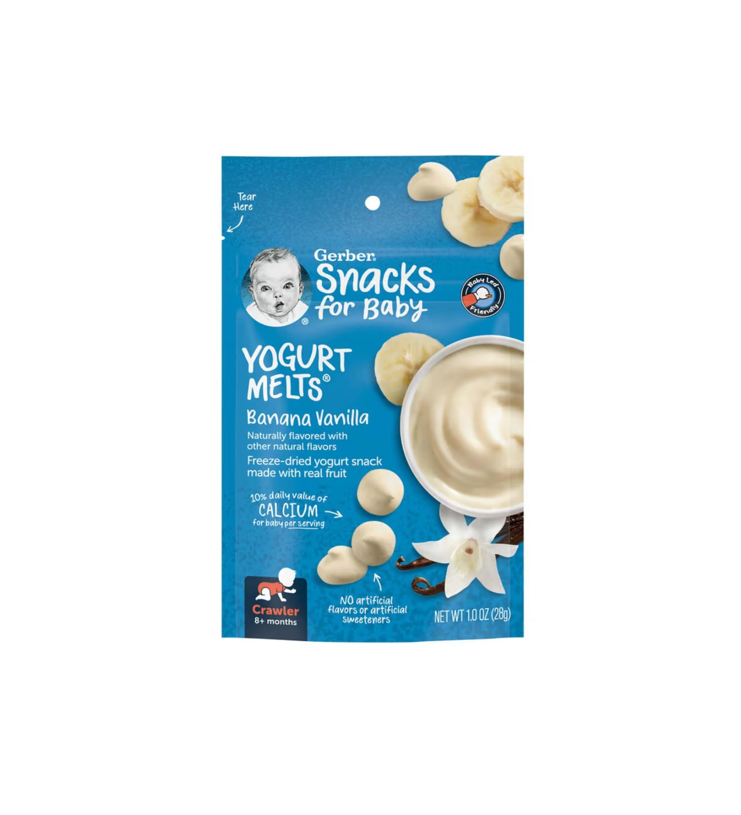 Gerber Yogurt Melts Banana Vanilla Snack 28 gr.