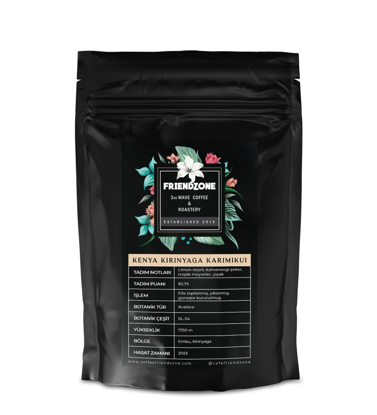 Friendzone 3rd Wave Coffee & Roastery Kenya Kirinyaga Karimikui Aa Plus Filter Coffee 250 gr