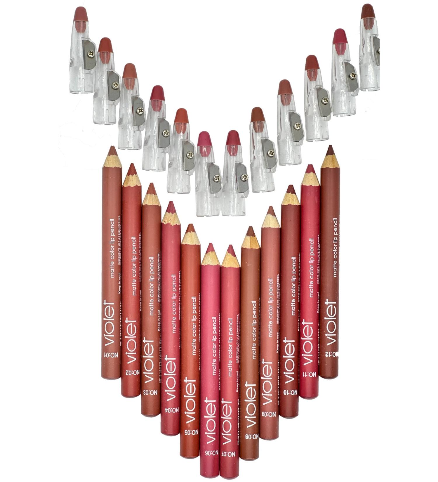Claim Belive Lip Pencil Matte Color Lipstick Jumbo Thick Pencil Lipstick Waterproof 12 Piece Set