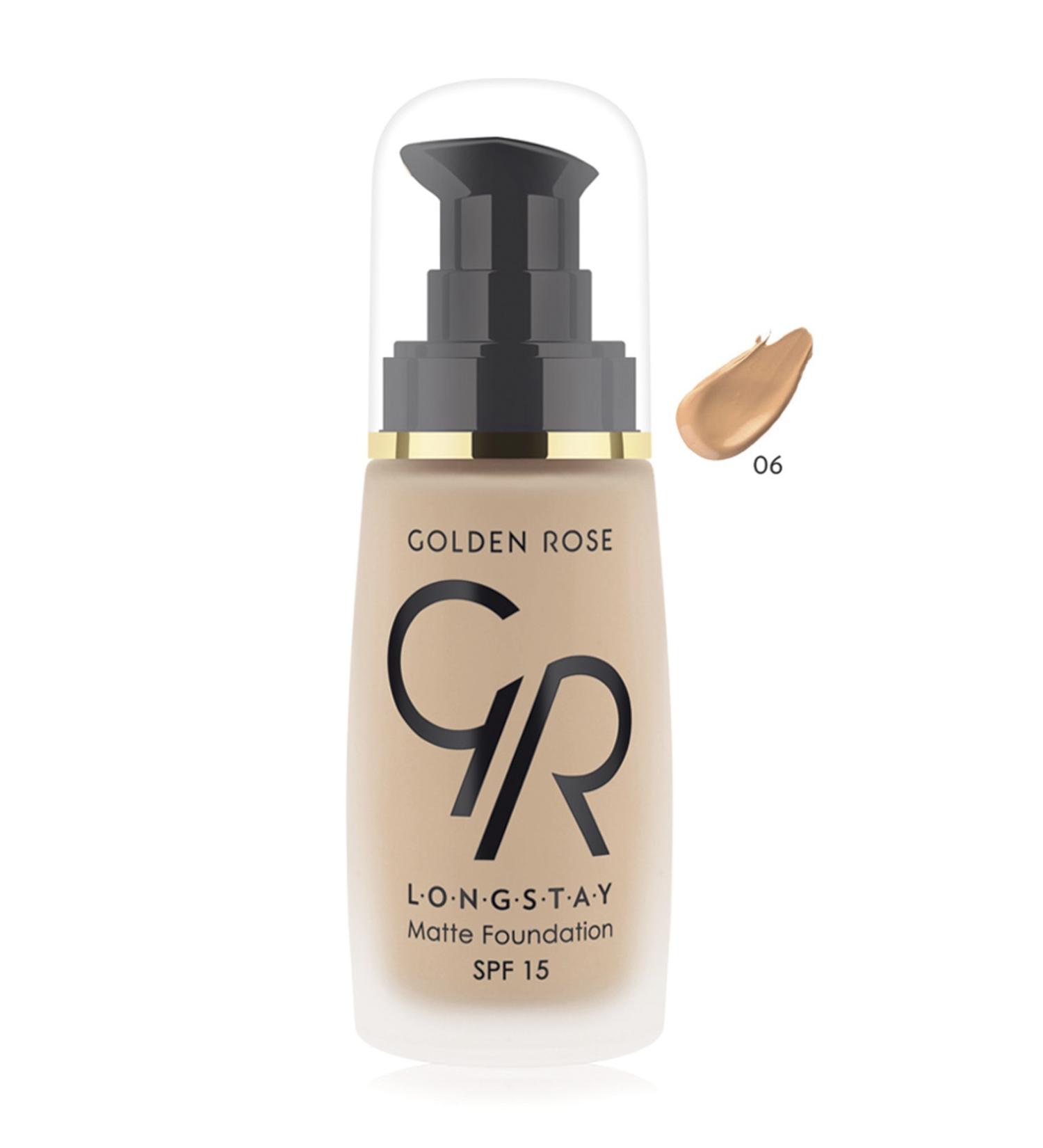 Golden Rose Longstay Matte Foundation No: 06 32 ml 8691190687069