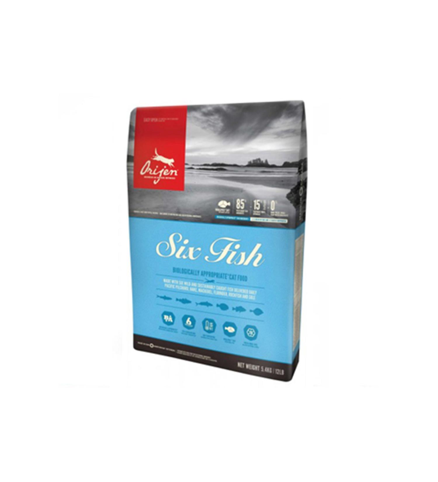 Orijen Six Fish Grain-Free 6 Fish Adult Cat Food 1.8 Kg