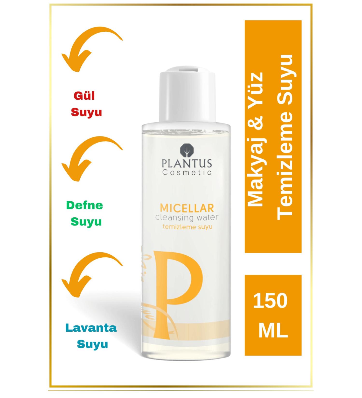 Plantus Miceller Lavender Rose Water Enriched Makeup and Facial Cleansing Water 150ml