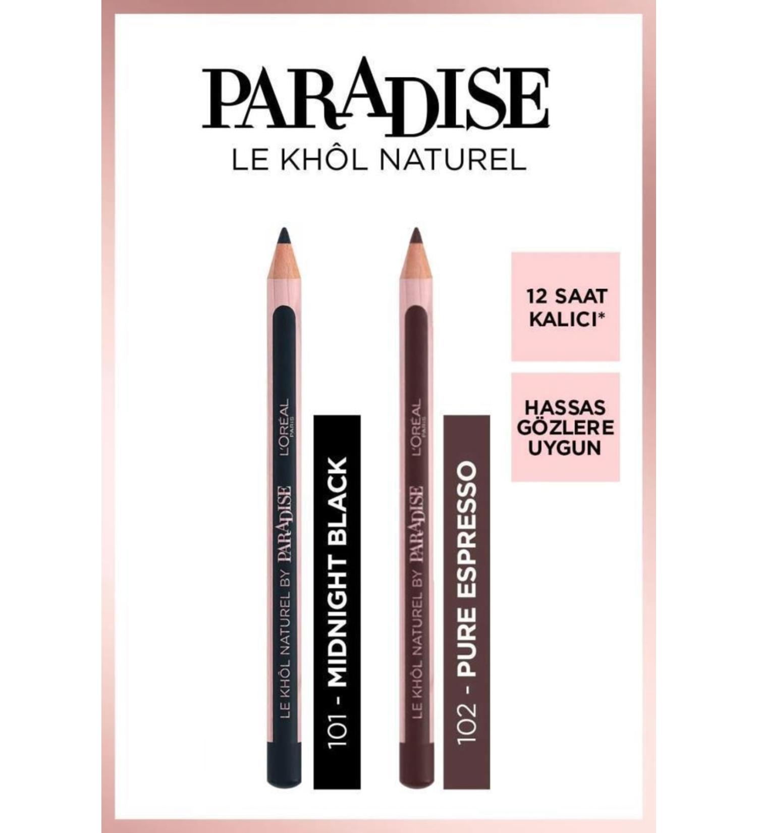 L'Oreal Paris Loreal Paradise Le Khol Lasting Effect Intense Colors Black-Brown Eye Pencil Set - Buy Online on GoSupps.com