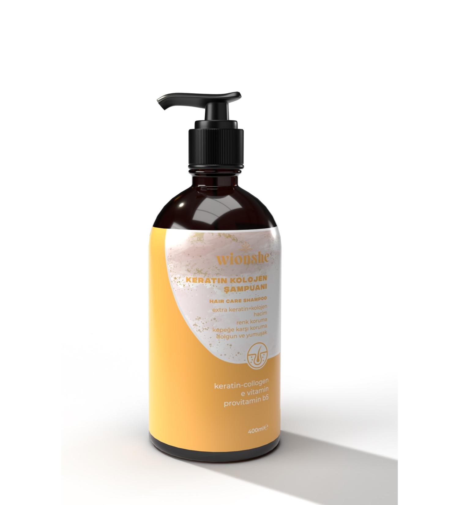 WIONSHE Anti-Hair Loss Care Shampoo 400 ml Keratin-collagen - Buy Online on GoSupps.com