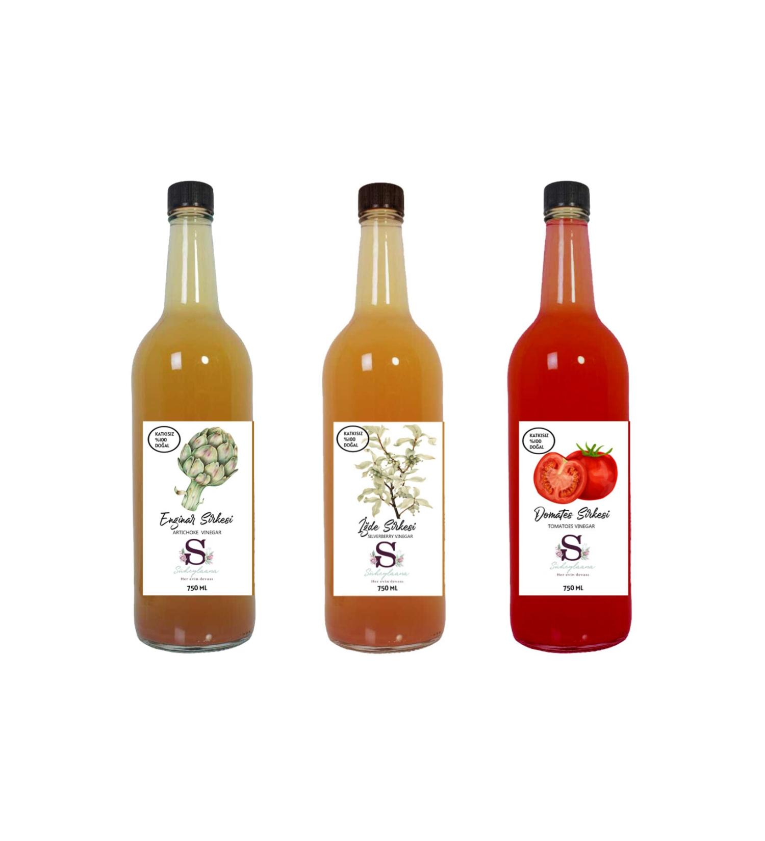 S heylaana Natural Artichoke Oleaster and Tomato Vinegar 750 Ml