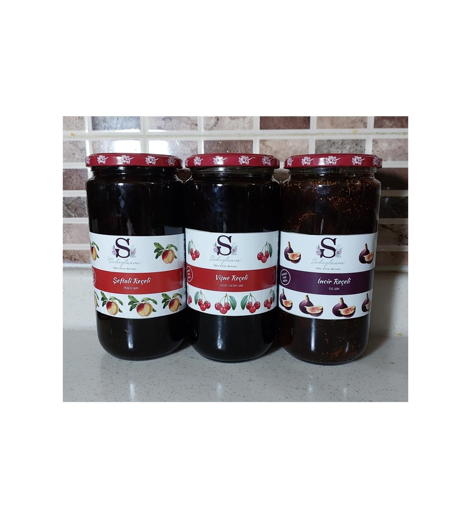 S heylaana Natural Peach Cherry and Fig Vinegar 900 Grams