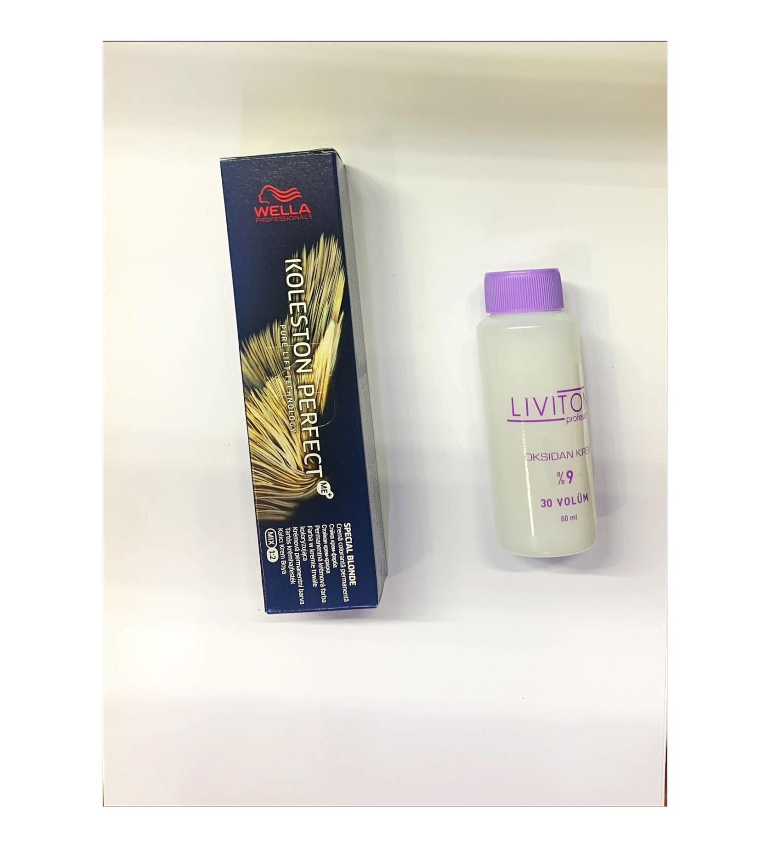 Wella Koleston Perfect Me Special Blonde 12/61 Ash Purple Blonde Hair Dye & Oxidant