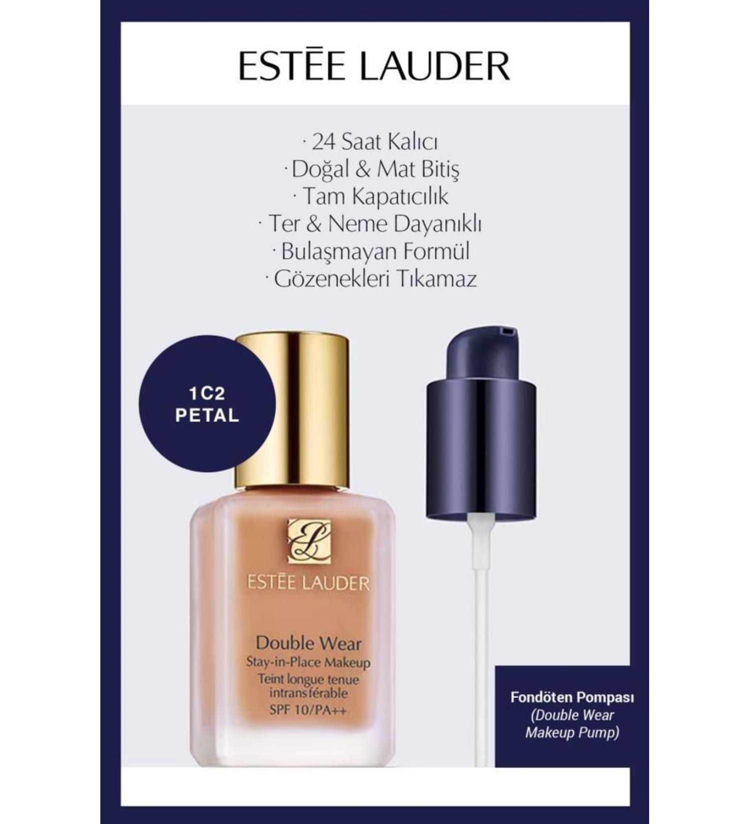Estee Lauder Double Wear Foundation Spf10 1c2-foundation Pump Makeup Set