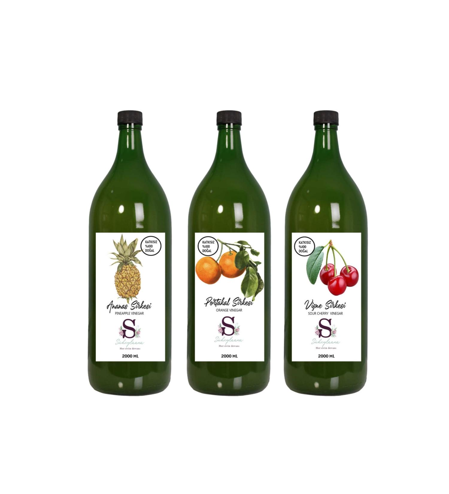 S heylaana Natural Pineapple Orange and Cherry Vinegar 2000 Ml