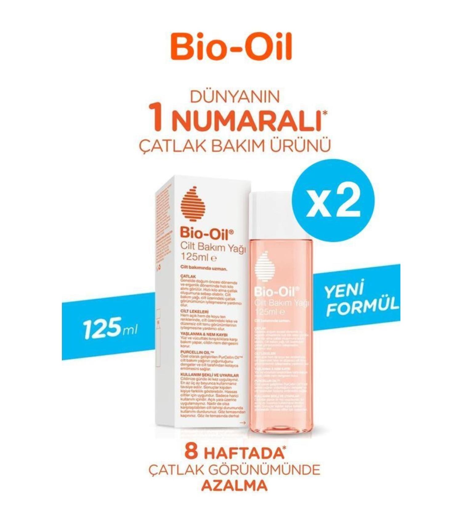 Bio-Oil Anti-Stretch Moisturizing Skin Care Oil 125ml X2