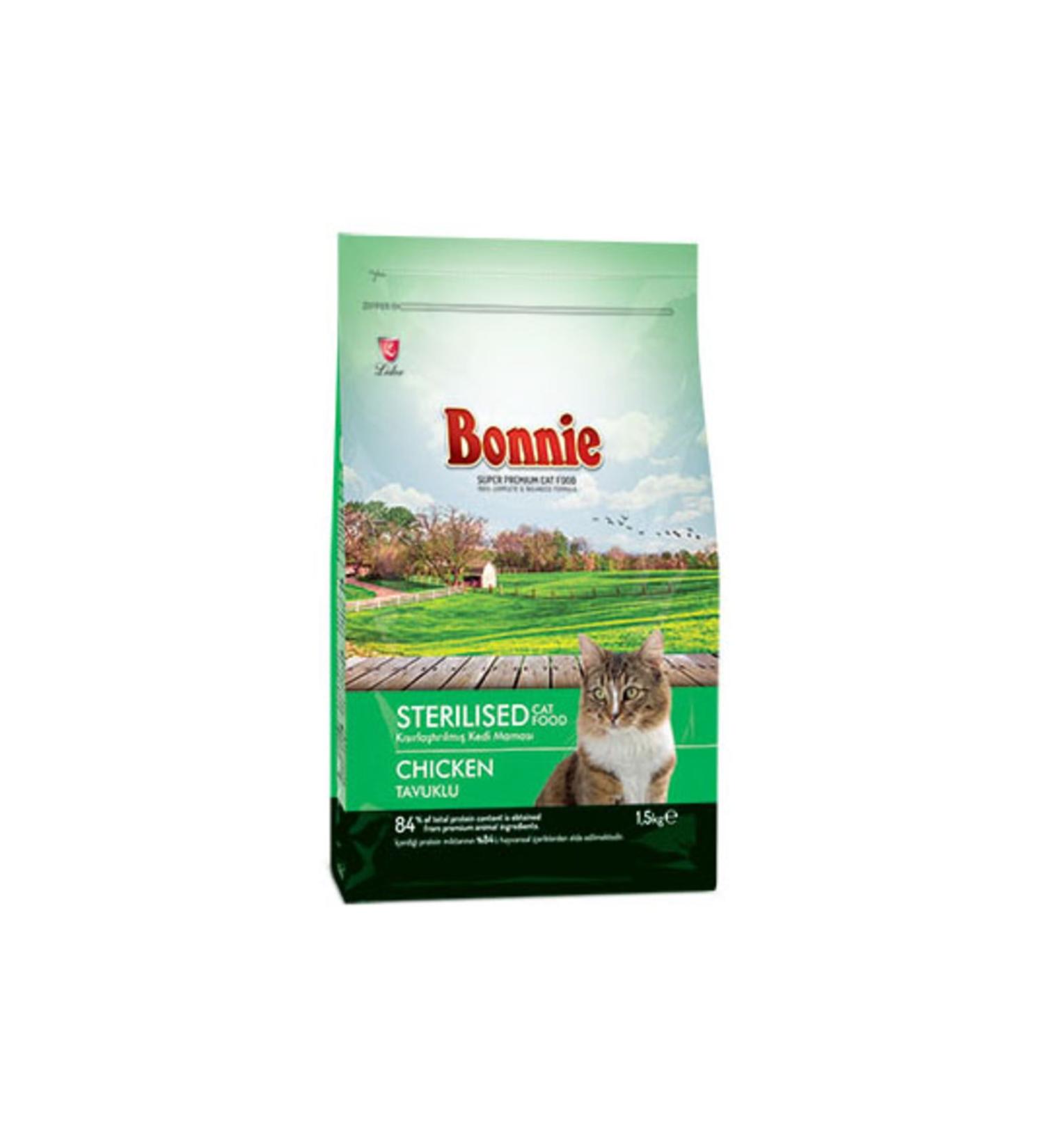 Bonnie Adult Neutered Cat Food Chicken 1.5 kg