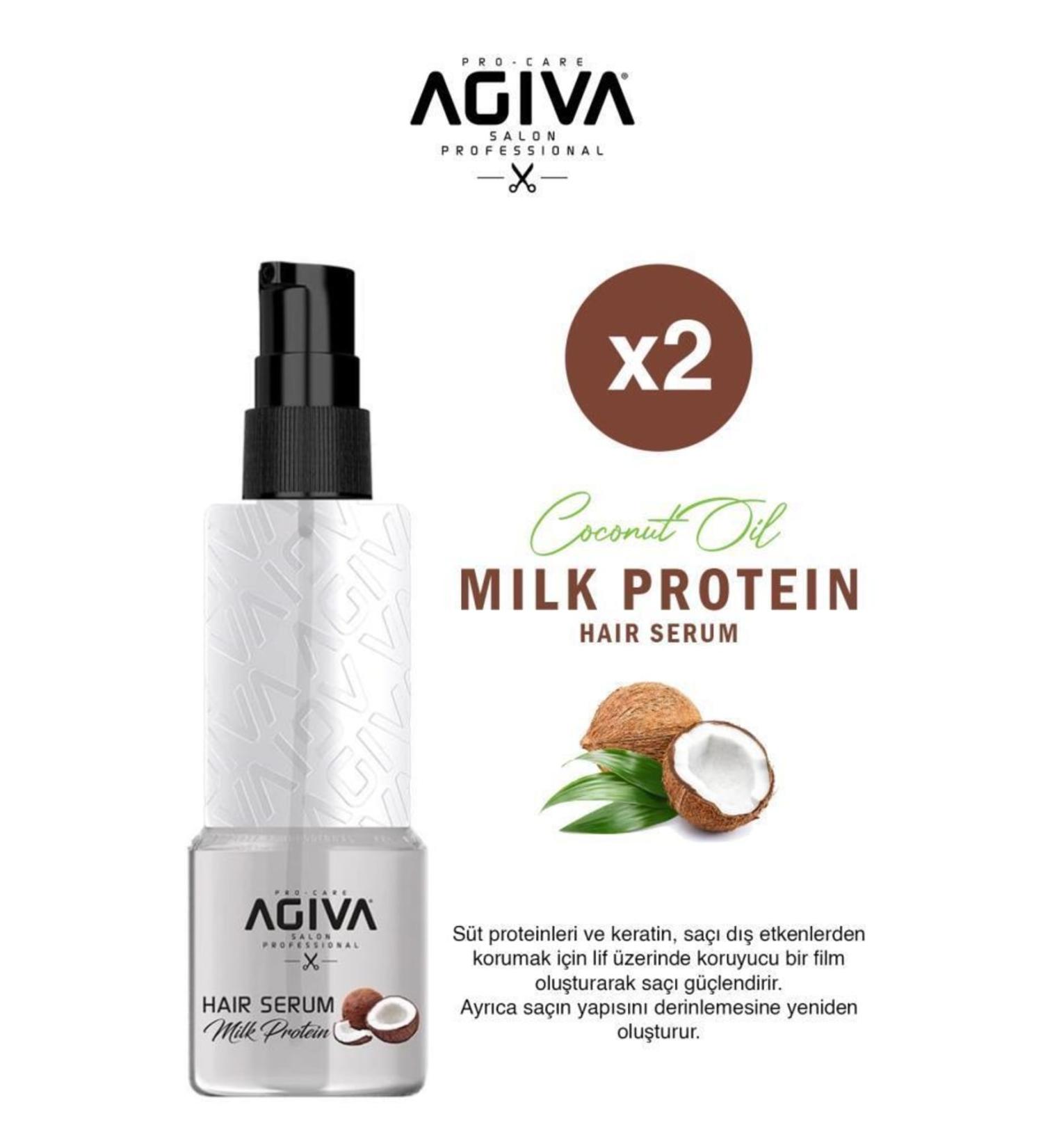 Agiva Repair Milk Protein Hair Serum 100ml X2
