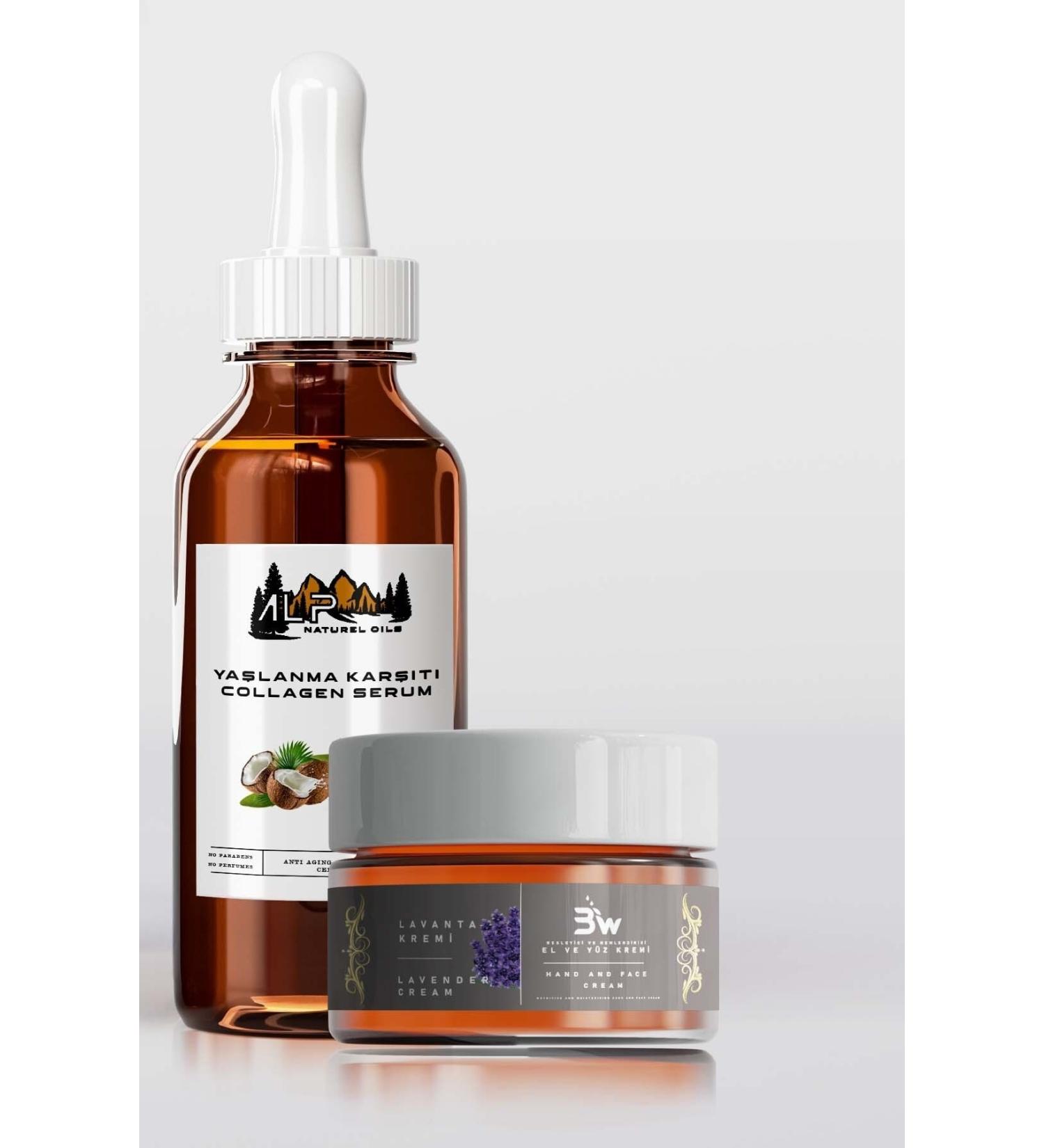 Alpine Lavender Anti-Aging Serum and Cream Set