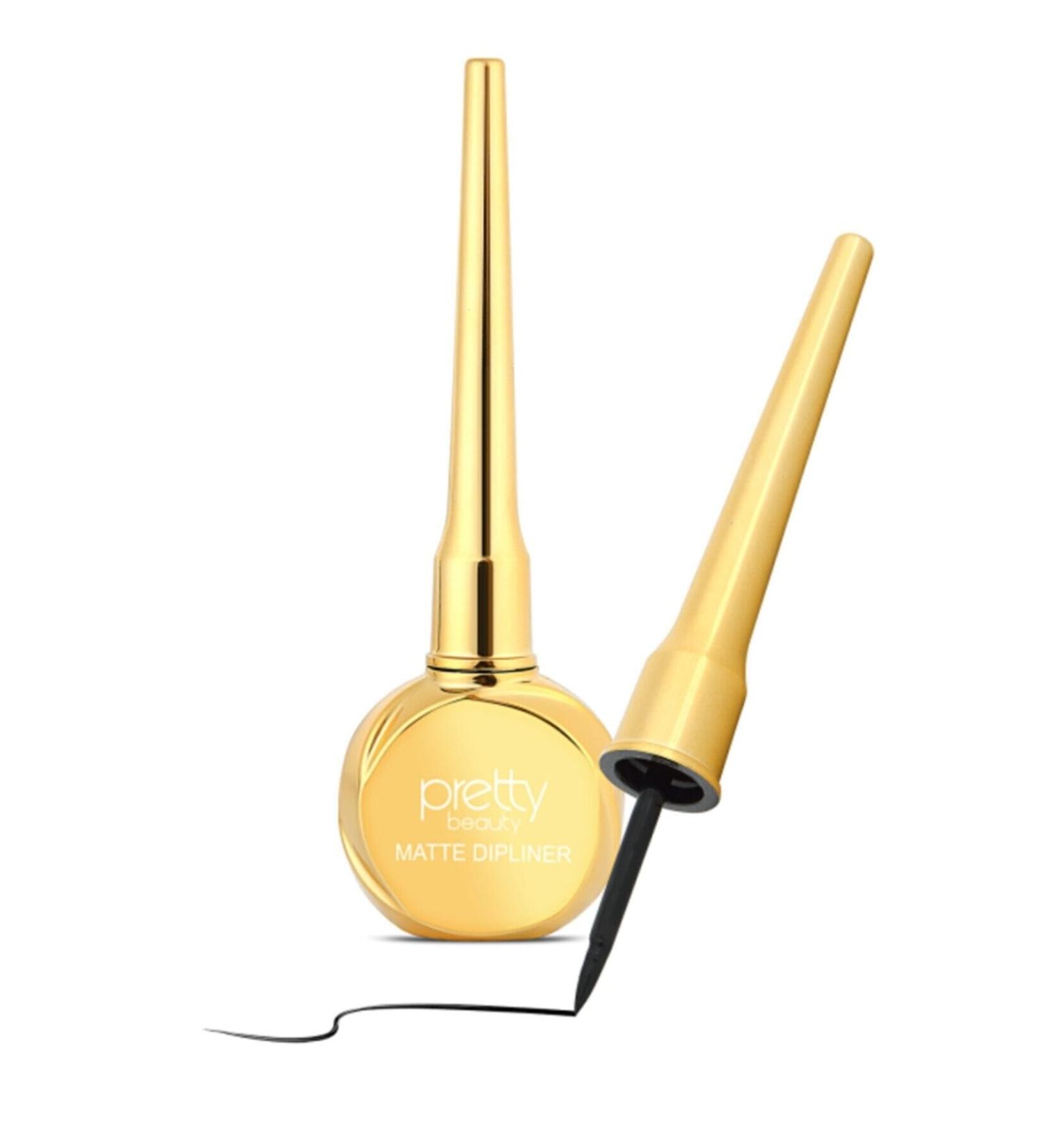 Pretty Beauty Matte Dipliner Waterproof Black Dipliner