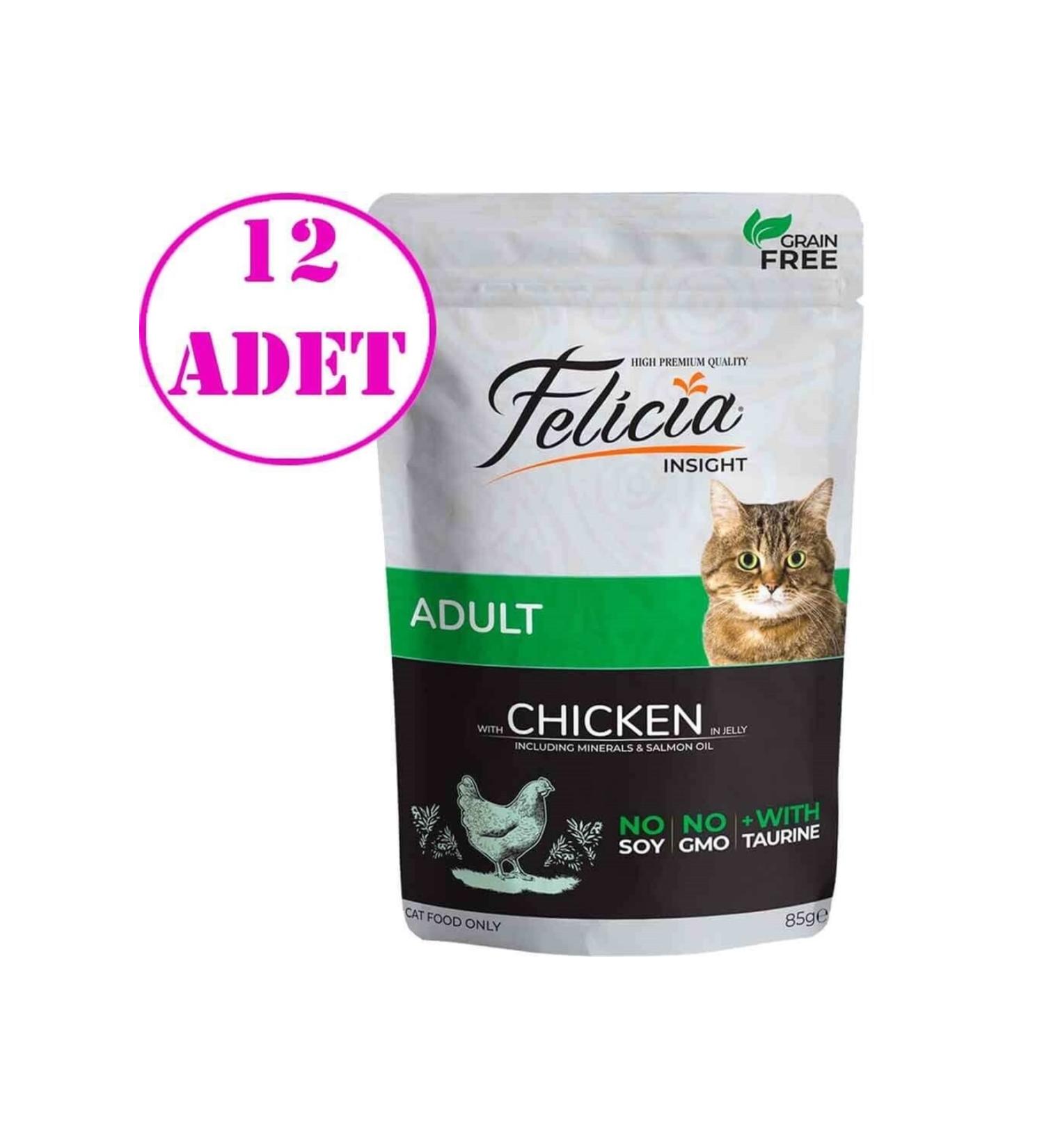 Felicia Wet Cat Food Grain-Free Chicken 85 Gr 12 Pieces