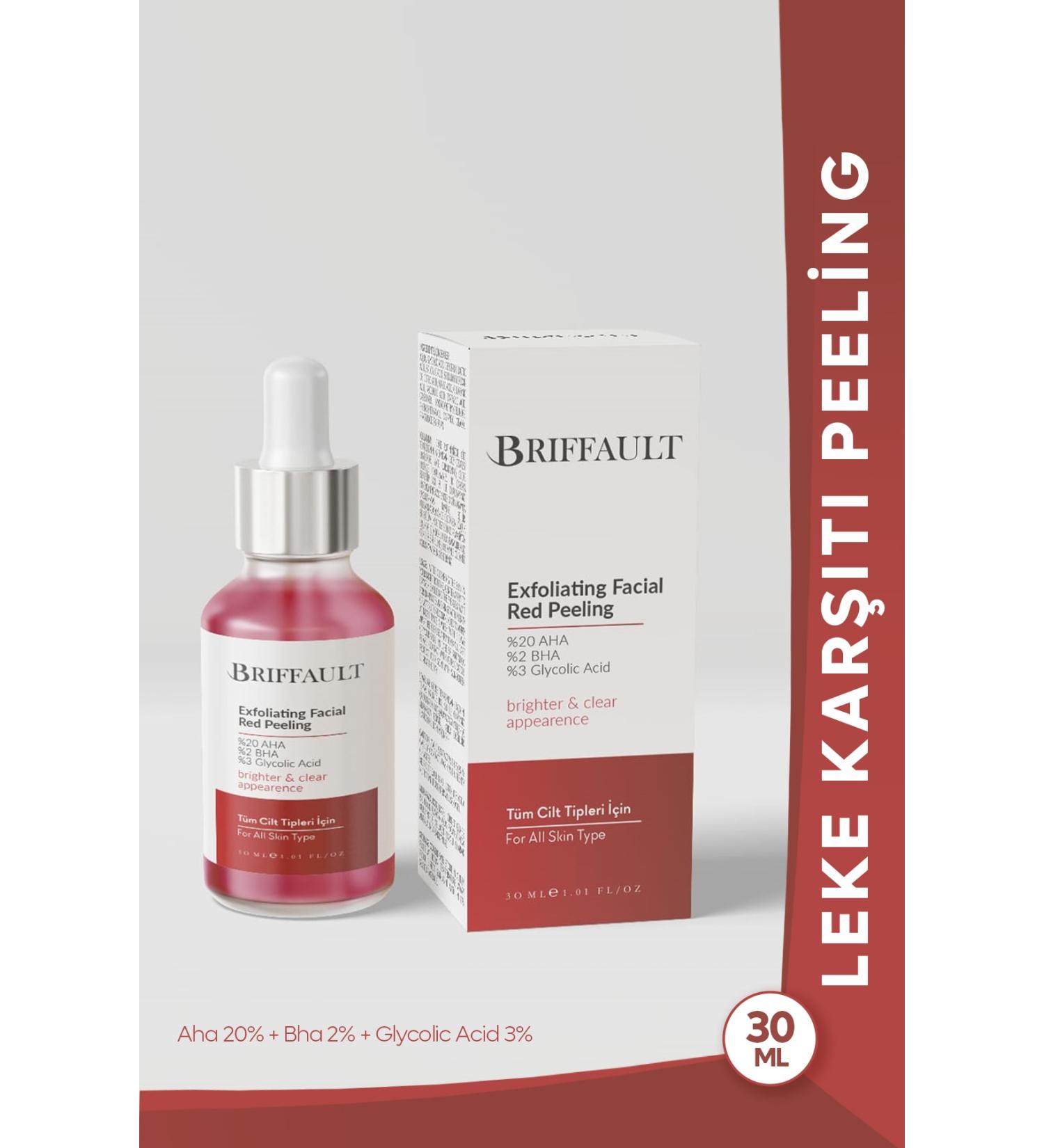 BR FFAULT Revitalizing Anti-Spot Face Red Peeling Serum 30 ml Aha 20% Bha 2% Glycolic Acid 3% - Buy Online on GoSupps.com