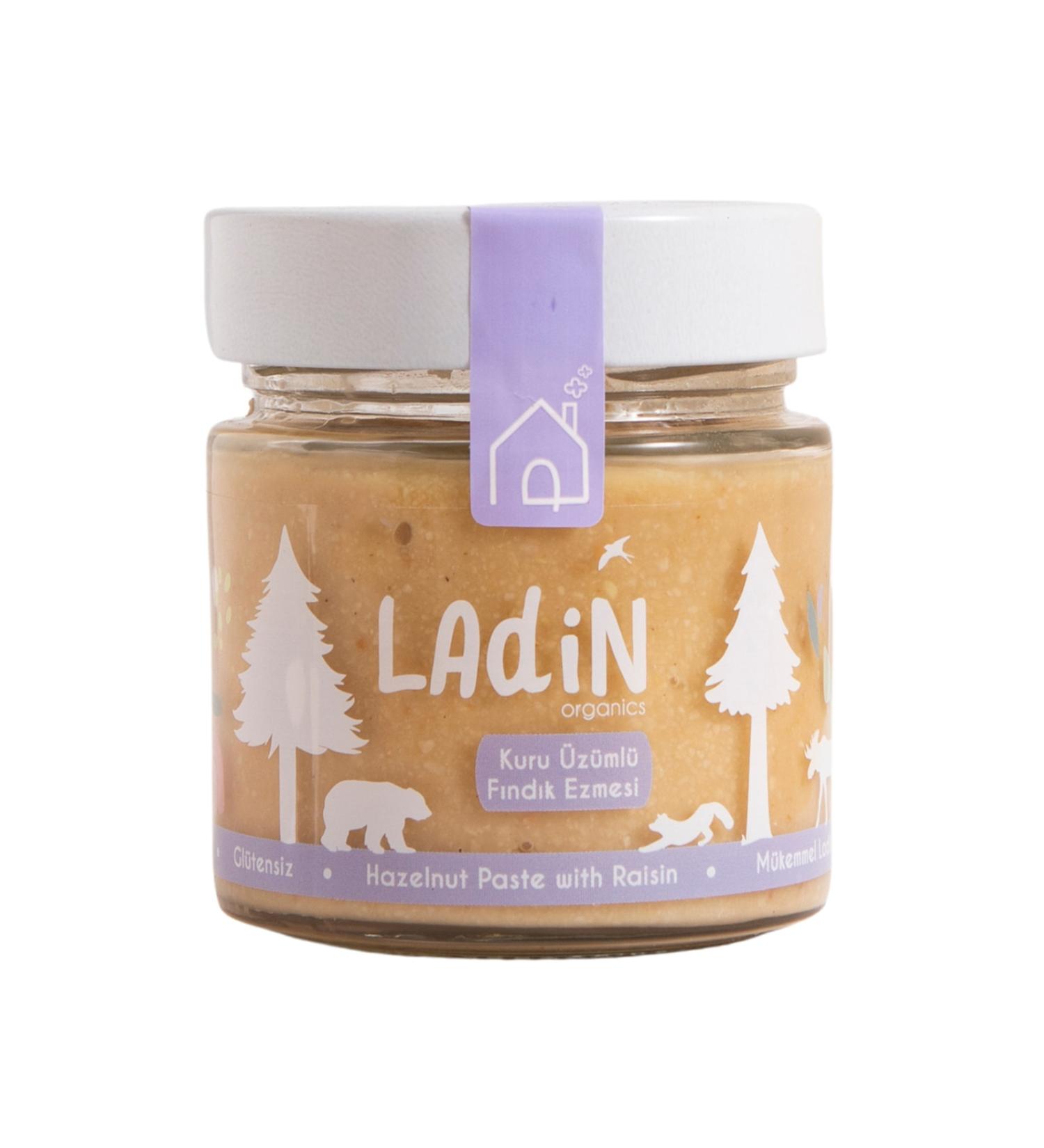 Ladin Organics Raisin Hazelnut Paste 225 gr