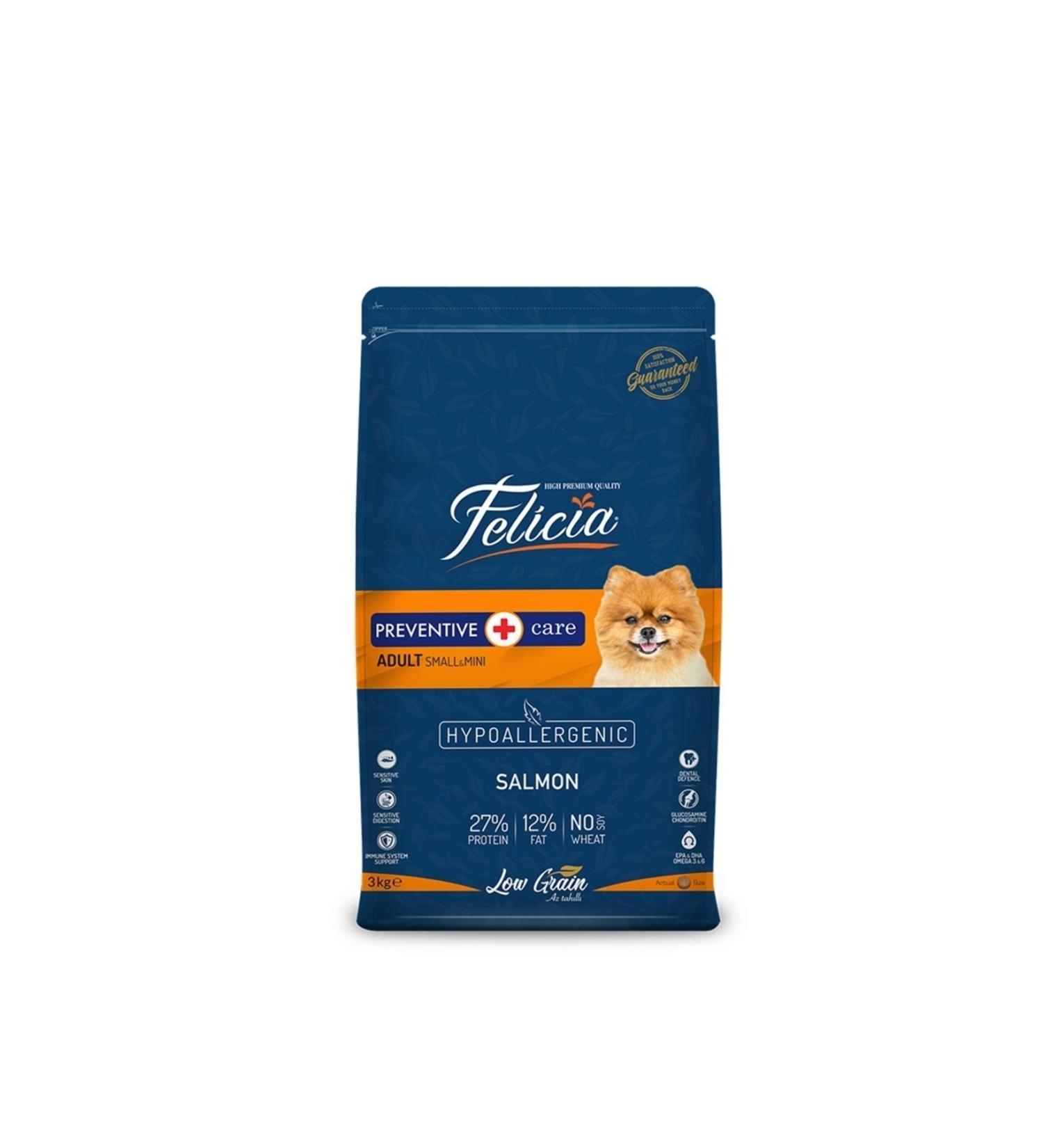 Felicia 6 Kg Adult Salmon Small Low Grain / Mini Hypoallergenic Dog Food