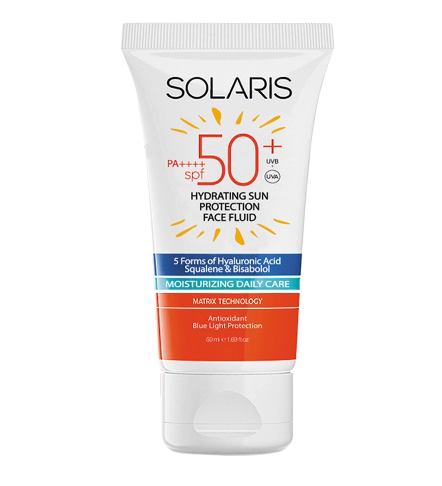 SOLARIS Moisturizing and Easily Absorbed Sun Cream for All Skin Types Spf 50 (50 ML)