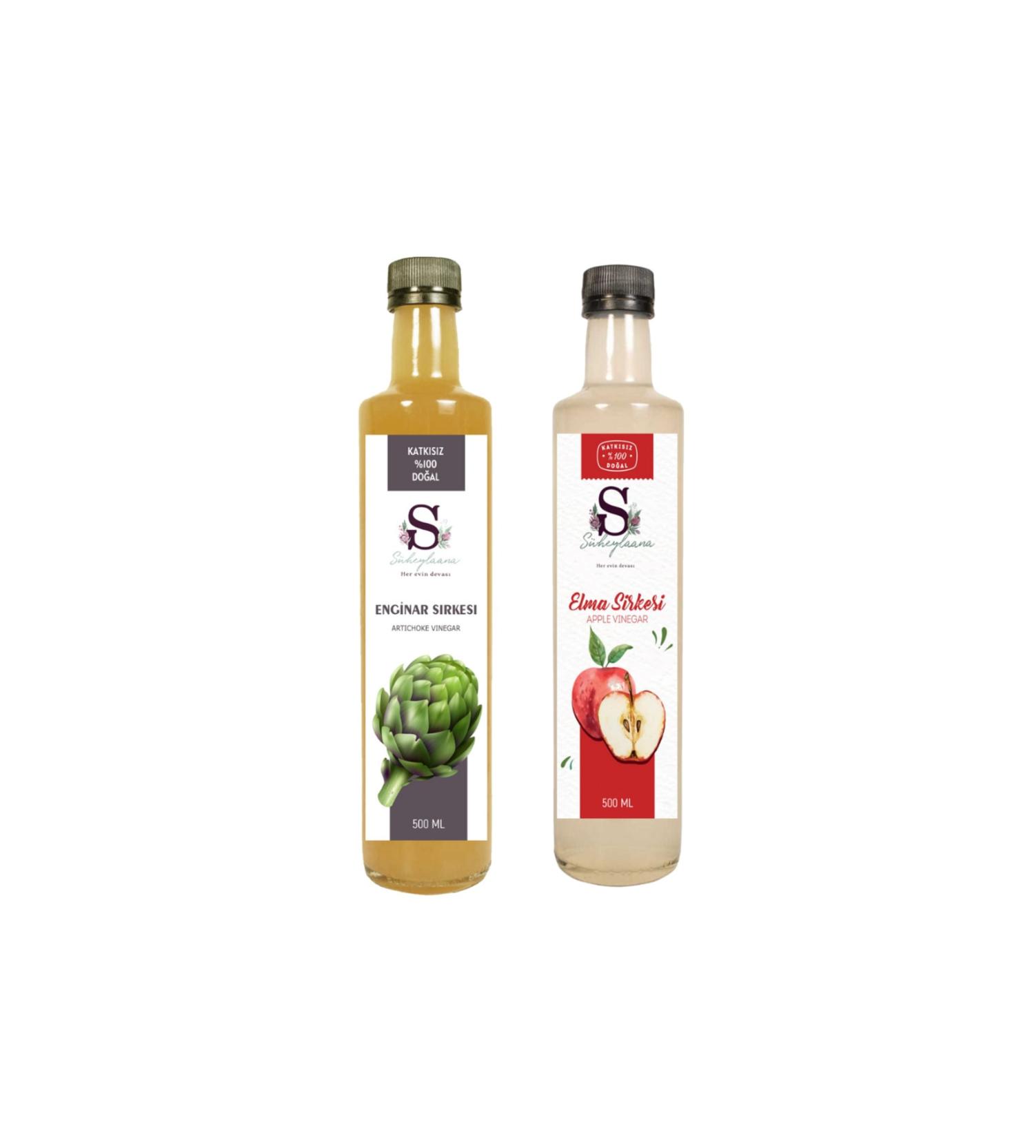 S heylaana Natural Artichoke Vinegar 500 Ml - Natural Apple Vinegar 500 Ml
