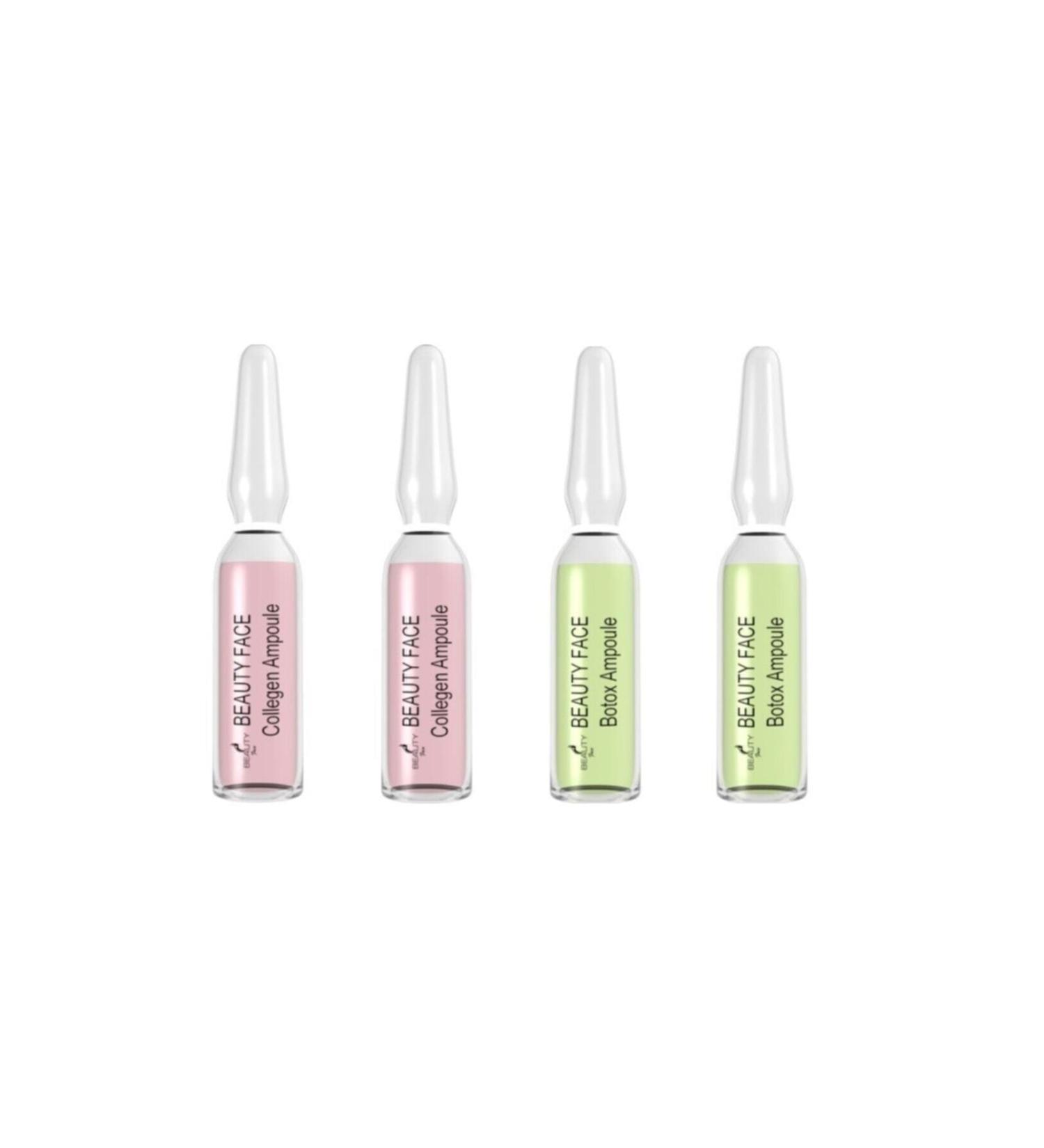 Beauty Face Collagen 2-Pack + Face Botox Effective Serum Ampoule 2 Ml 2-Pack - Buy Online on GoSupps.com