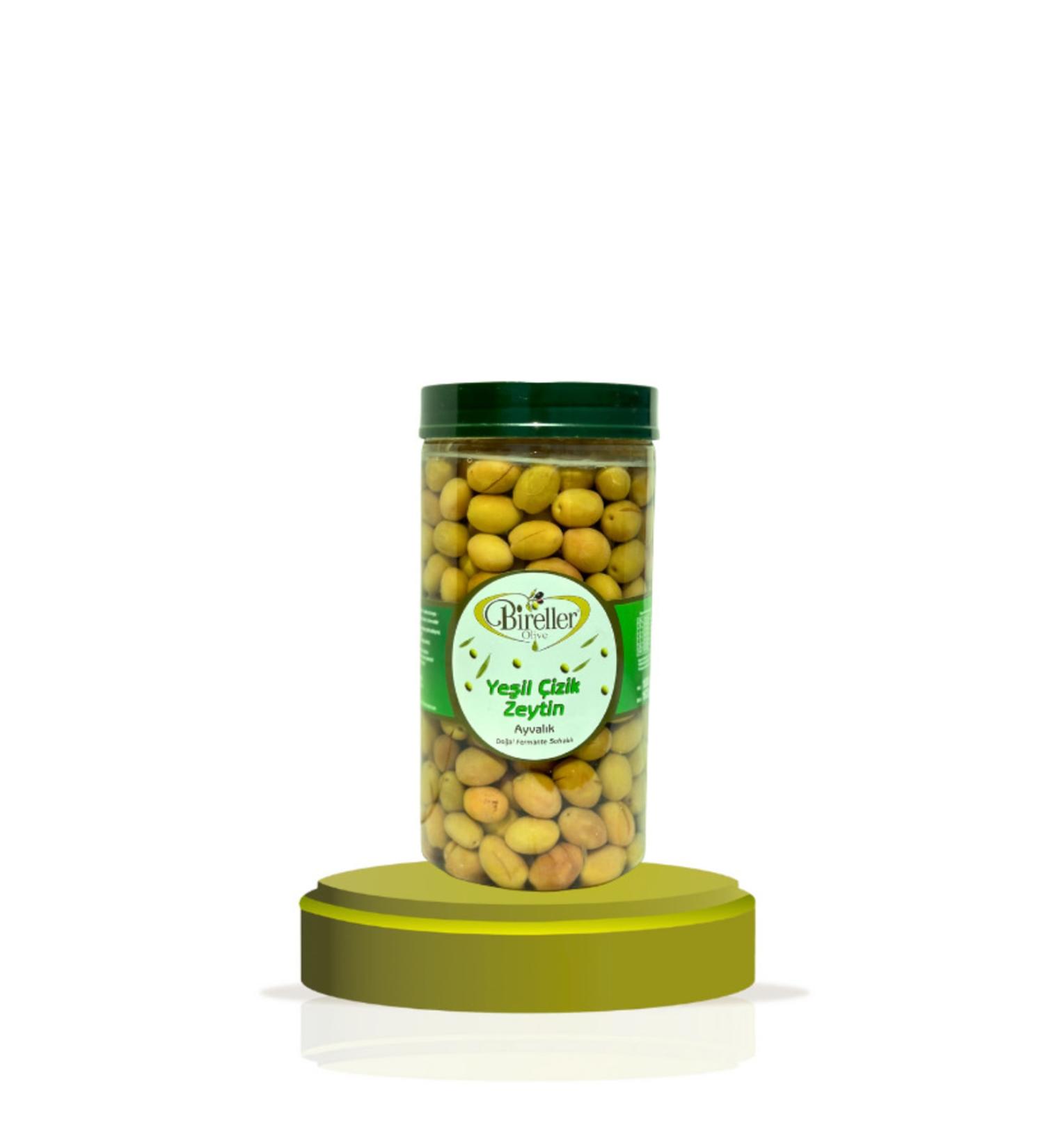 Bireller Ayval k Green Olives Scratched 1 kg