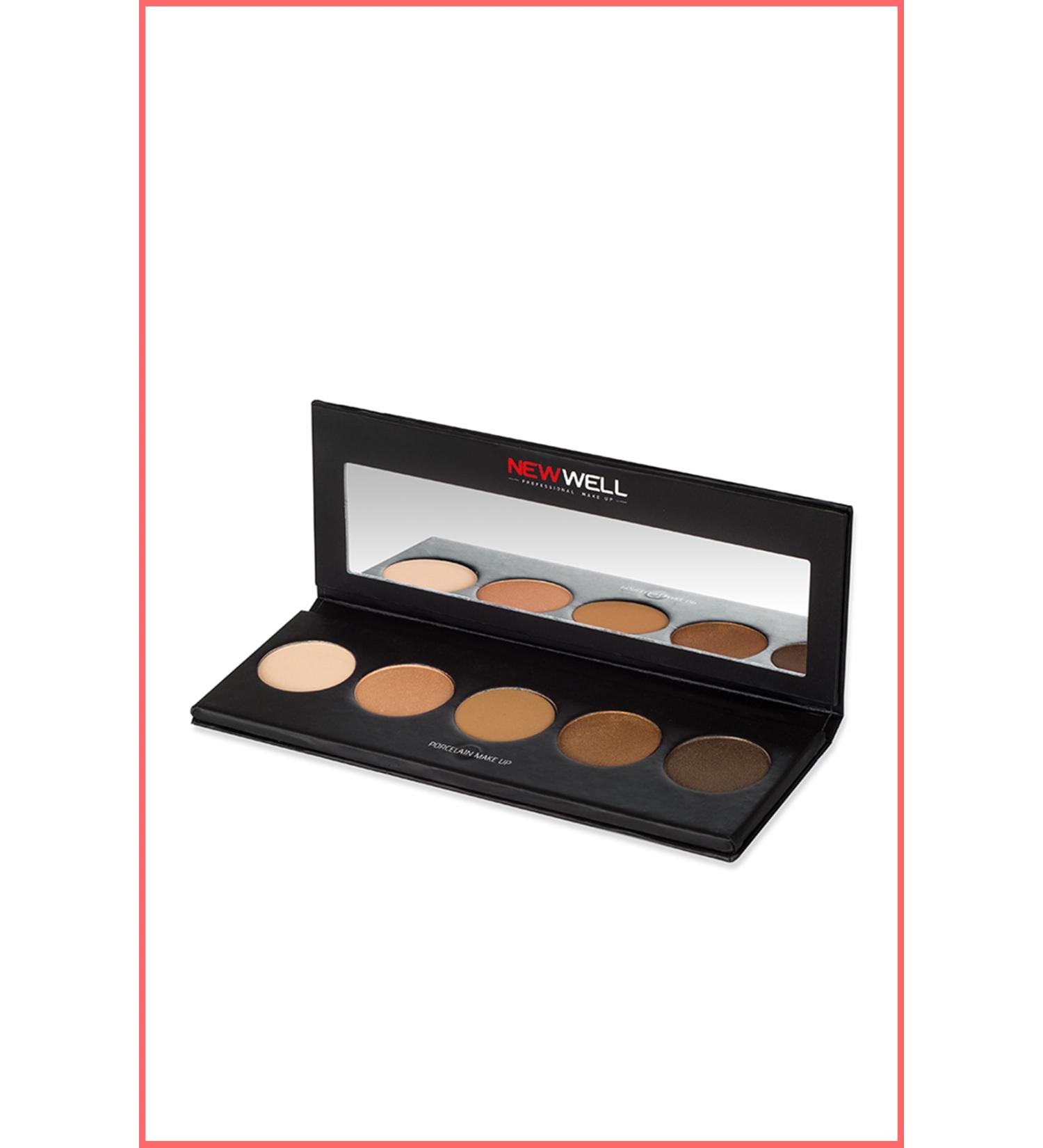 New Well Eyeshadow Palette Brown Tones 5 Colours Eyeshadow - Buy Online on GoSupps.com