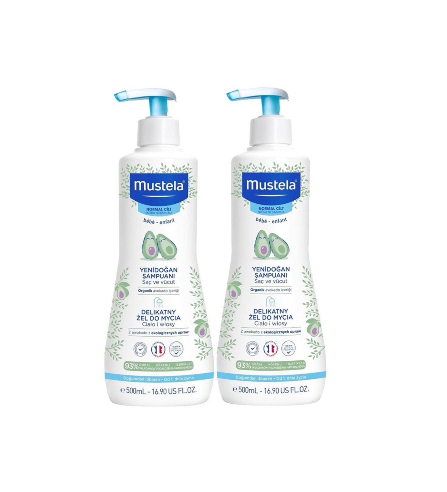 Mustela Gentle Cleansing Gel Baby Shampoo Set of 2
