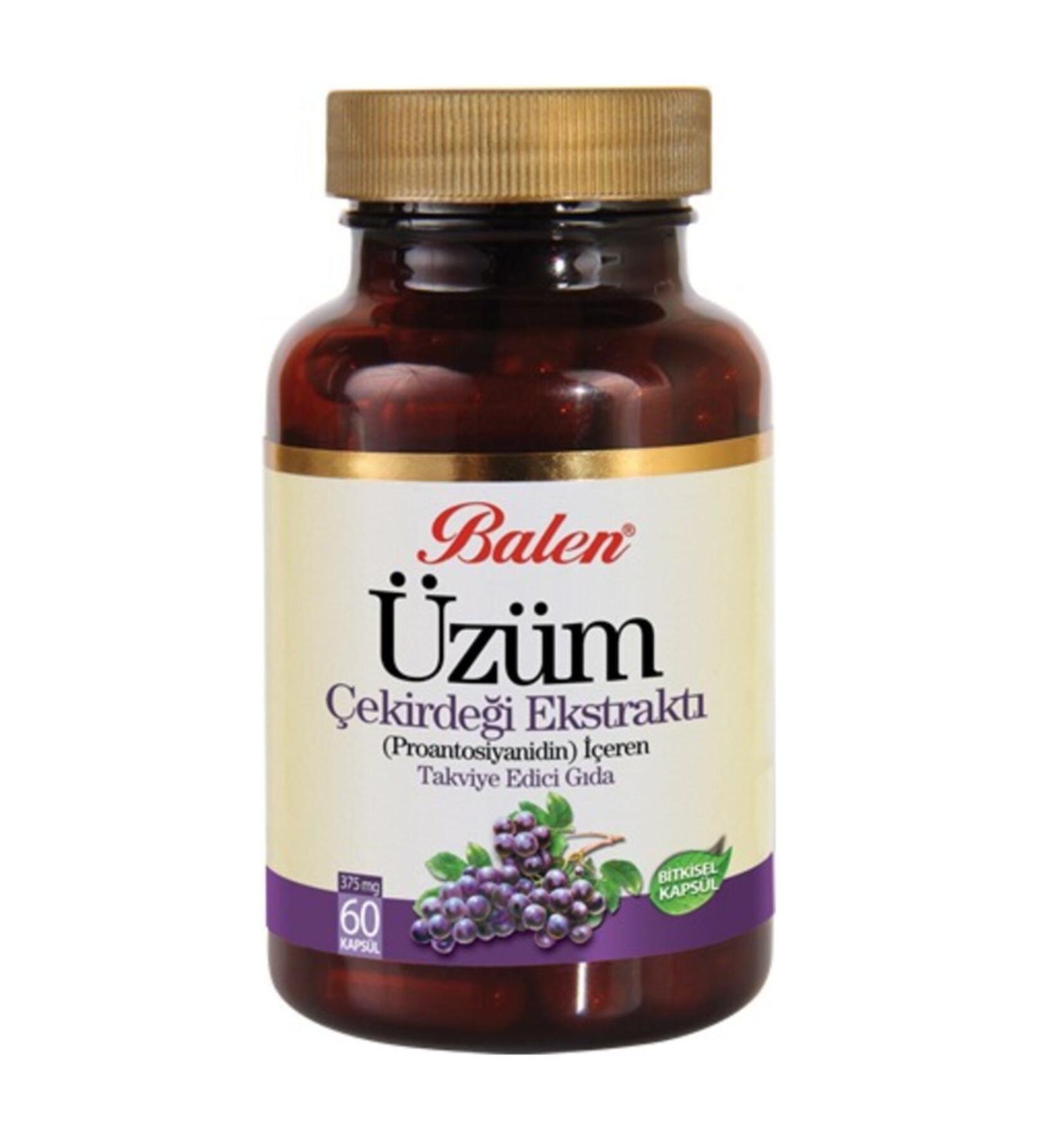 Balen Grape Seed Extract 60 Capsules 3 Pieces