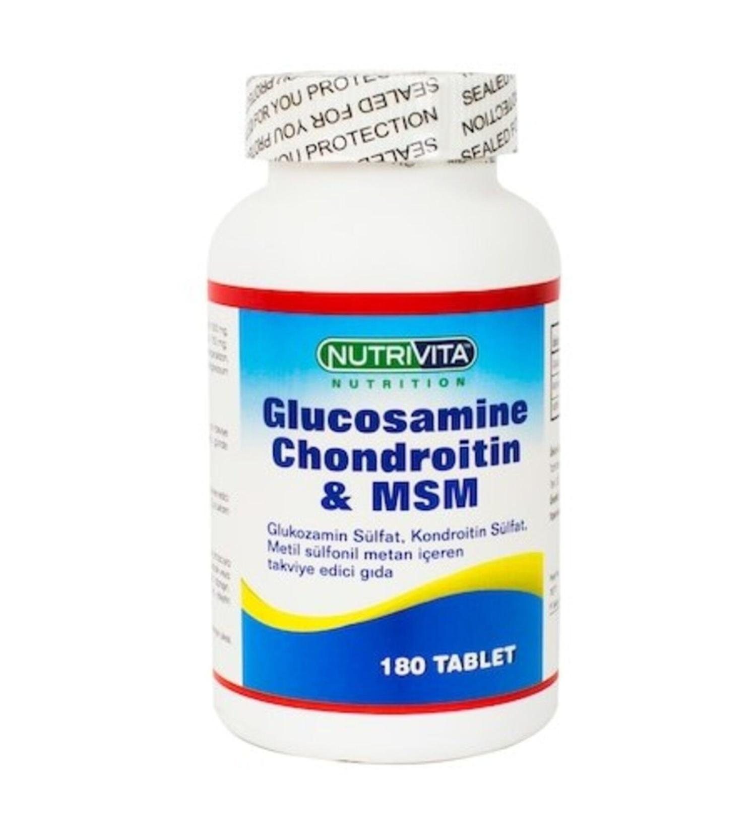 Glucosamine Chondroitin Msm - Nutrition Glucosamine Chondroitin Msm 180 Tablets