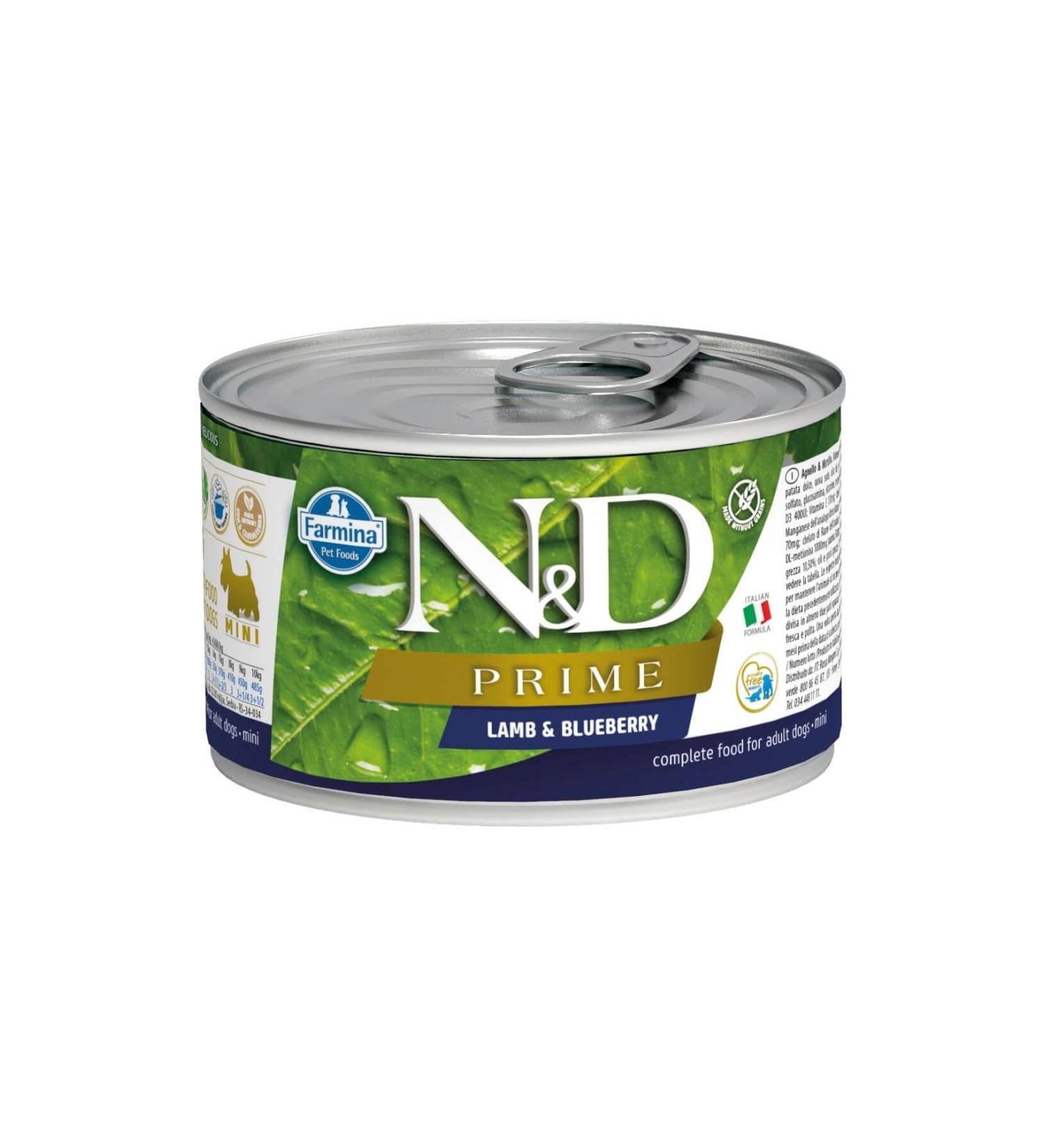 N & D Nd Grain Free Lamb Berries Dog Canned Food 140 gr