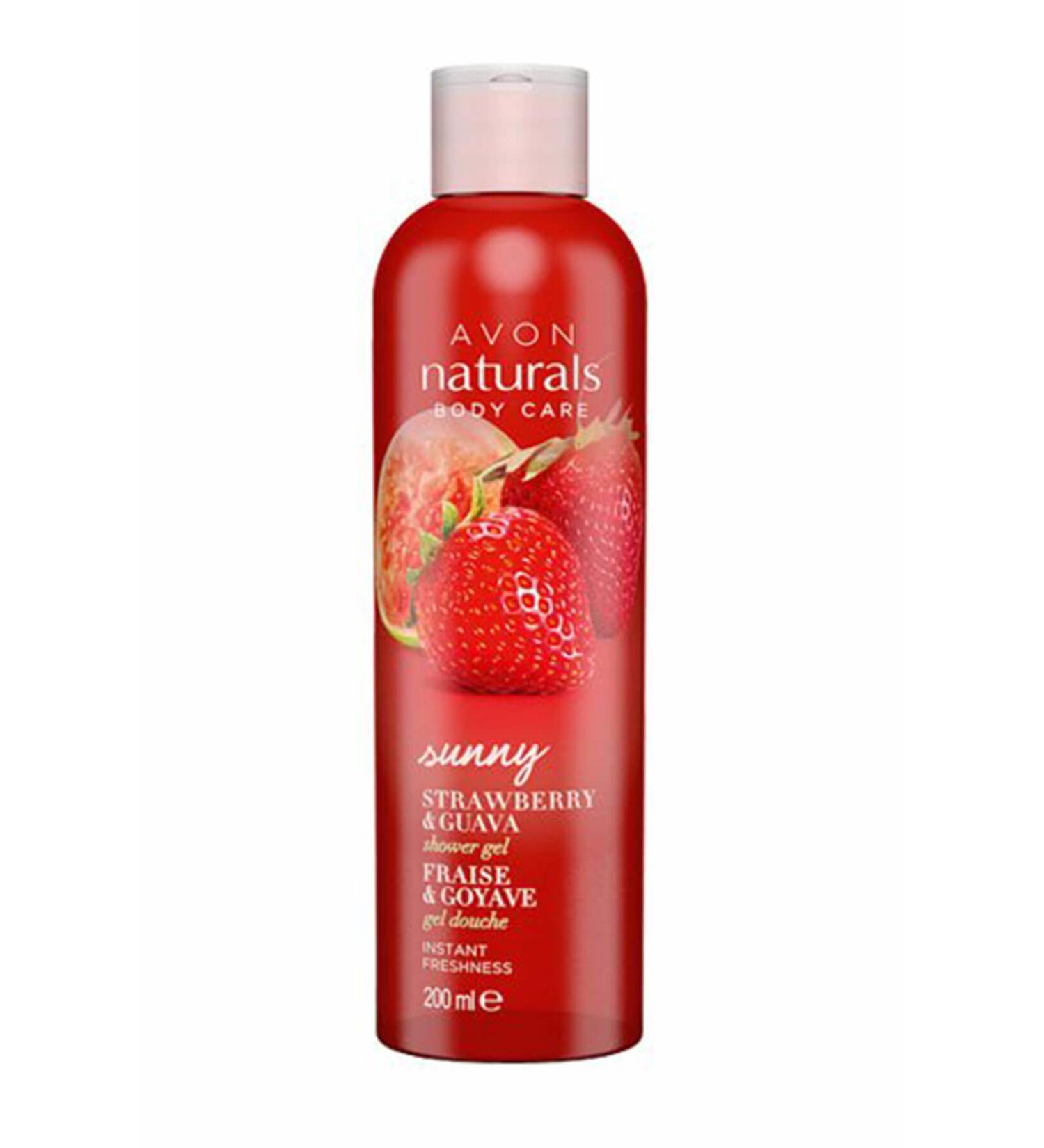 Avon Naturals Strawberry and Guava Shower Gel 200 ml 8681298964667