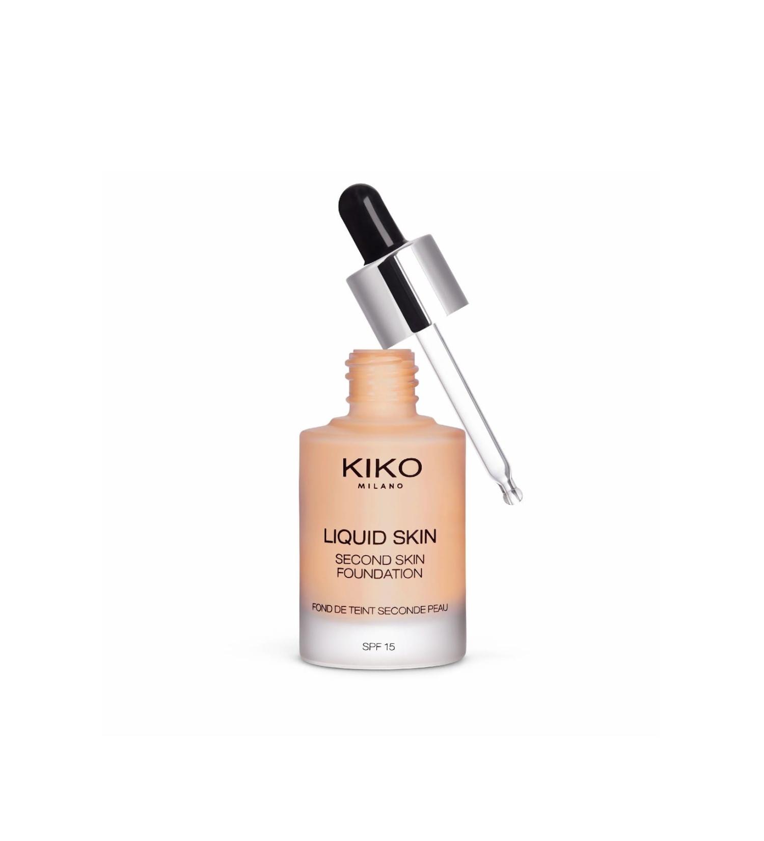 KIKO LIQUID FOUNDATION - LIQUID SKIN SECOND SKIN FOUNDATION 06 WARM BEIGE 15 8025272629652