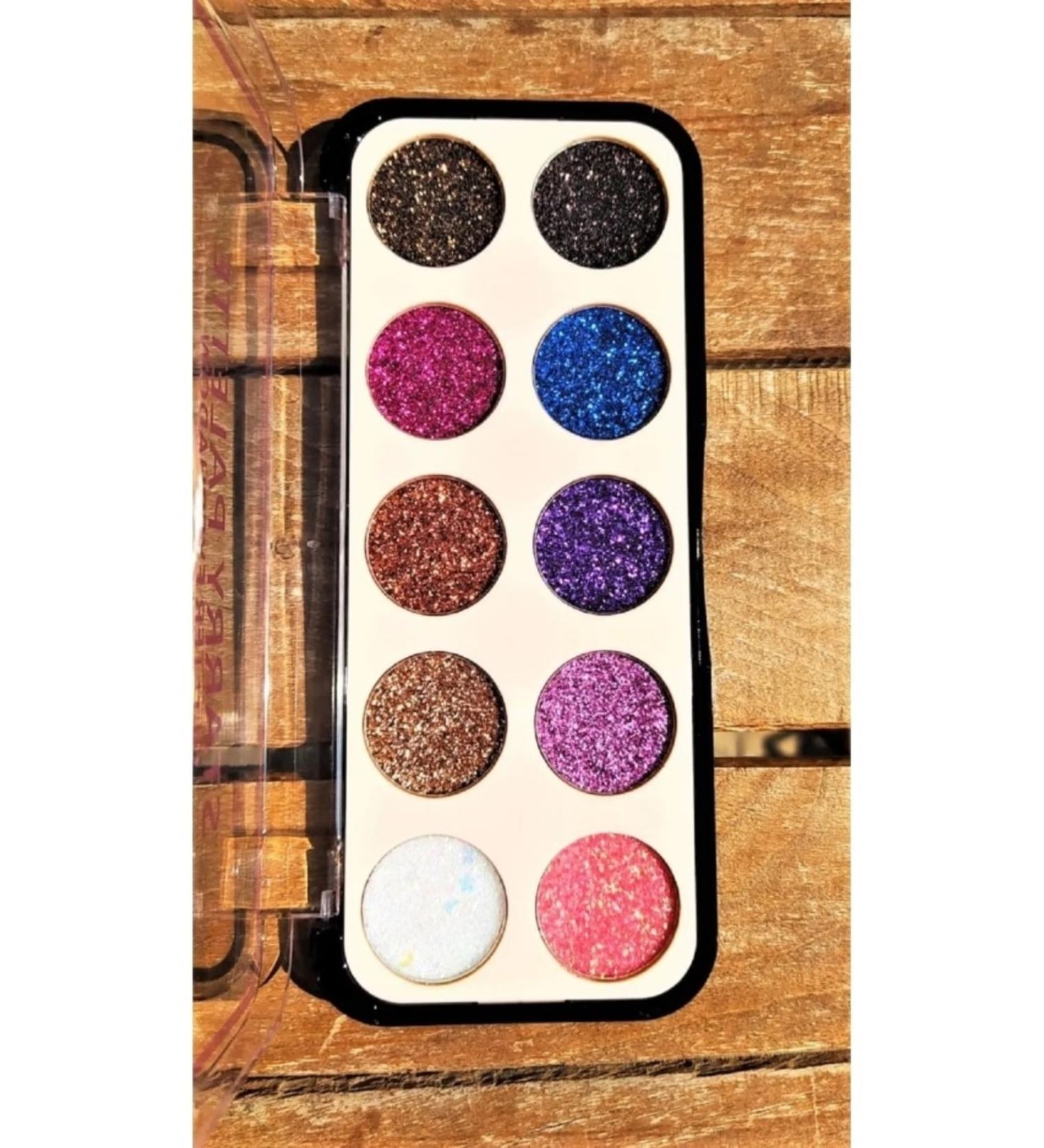Simurgstore Glw 10 Color Glitter Eyeshadow Palette