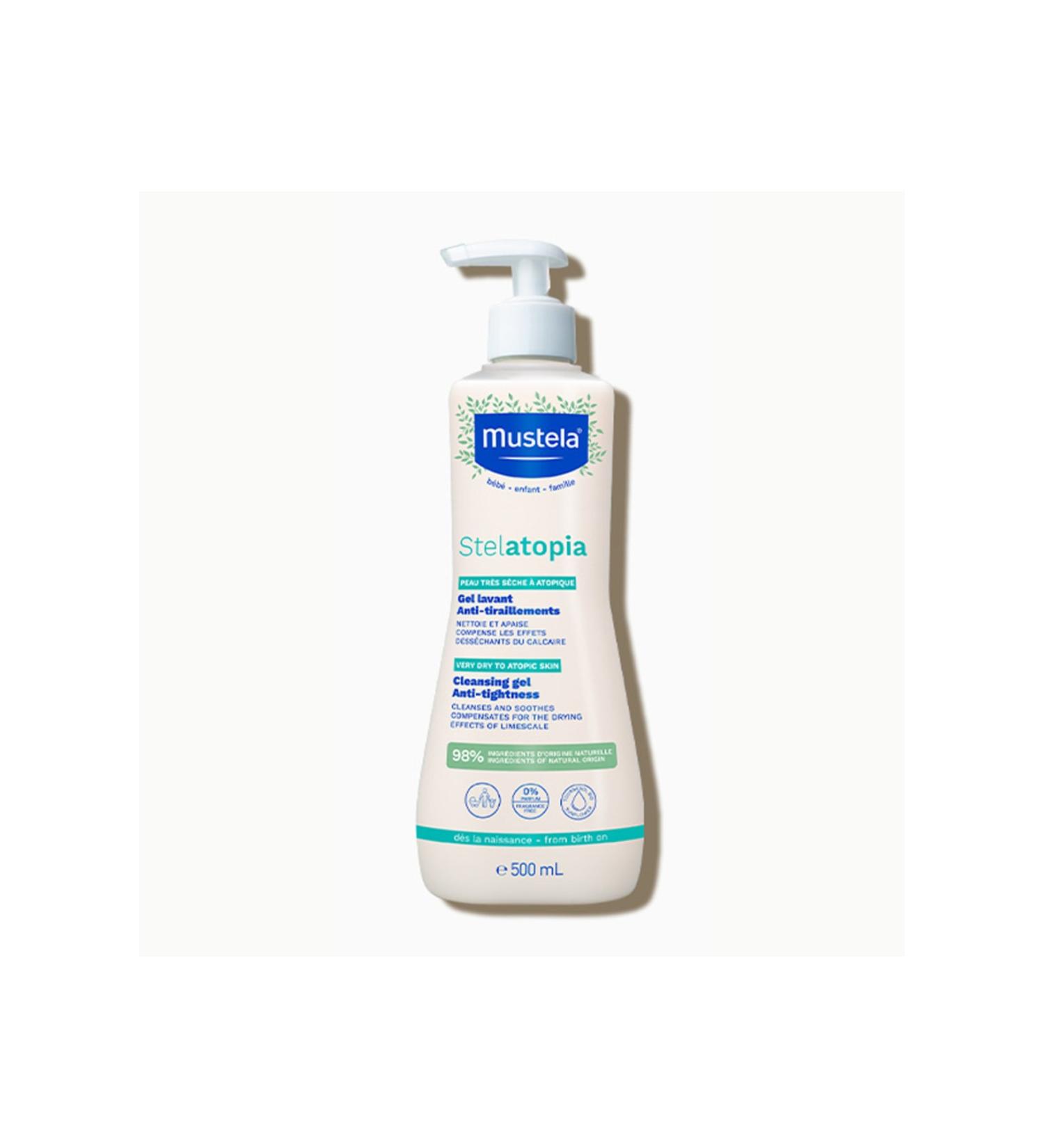 Mustela Stelatopia Cleansing-Moisturizing and Softening Gel 500 ml