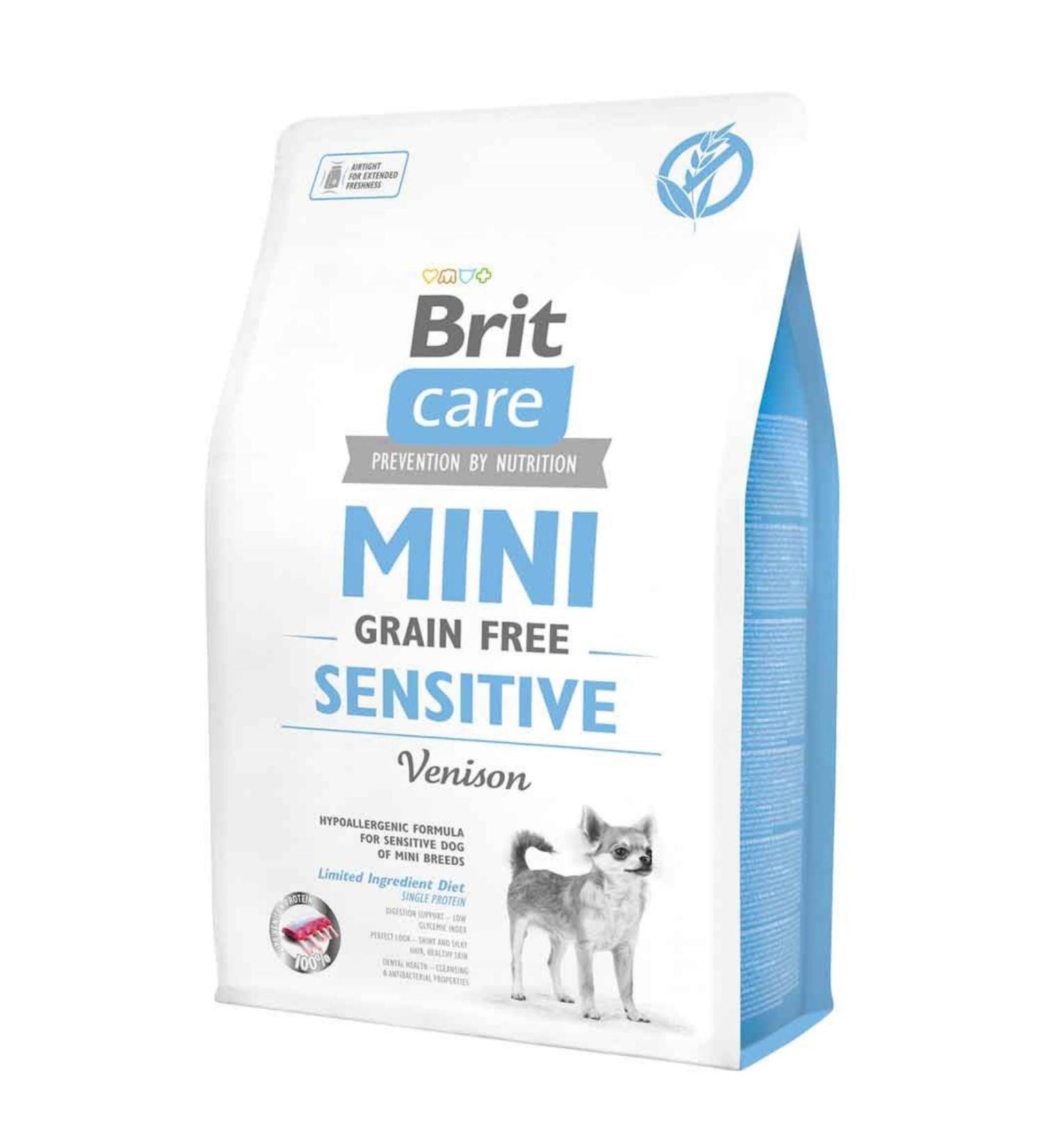 Brit Care Mini Sensitive Deer Grain Free Dog Food 2kg