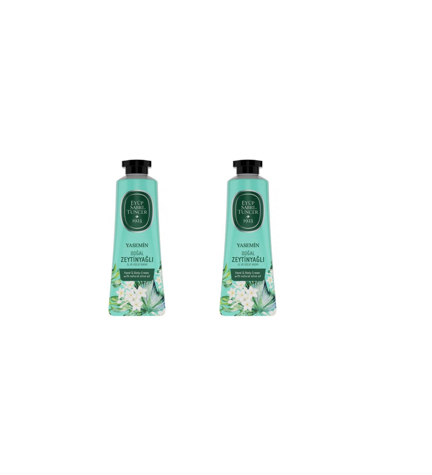 Ey p Sabri Tuncer Jasmine Natural Olive Oil Hand and Body Cream 50 Ml-2pcs