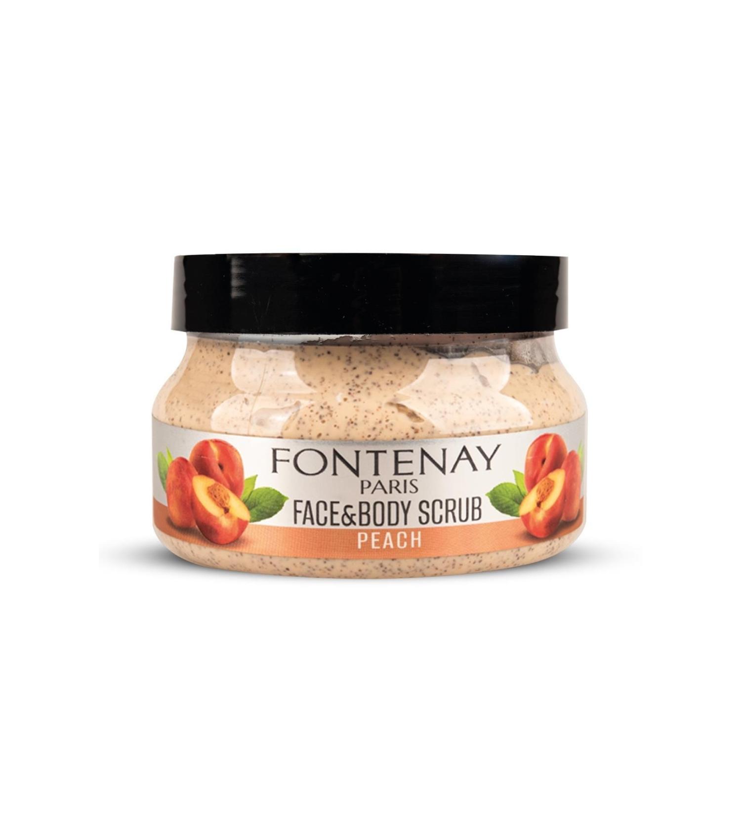 Fontenay Face and Body Peeling Scrub Face Mask Peach 350ml - Buy Online on GoSupps.com