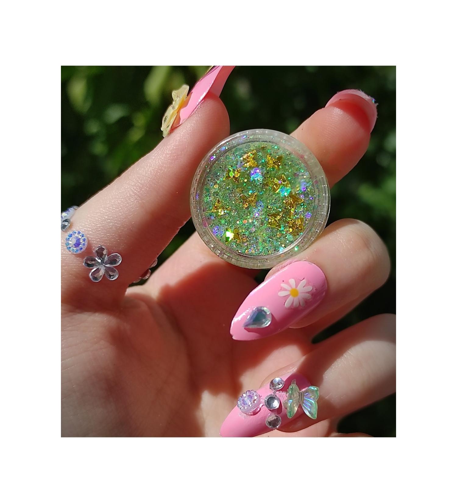 hbtasarim Glitter Gel Eyeshadow Glitter Creamy Gel Eyeshadow Butterfly Shiny Glitter - Buy Online on GoSupps.com